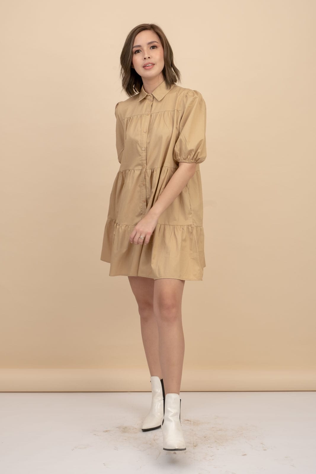 Sarah Brown Mini Dress