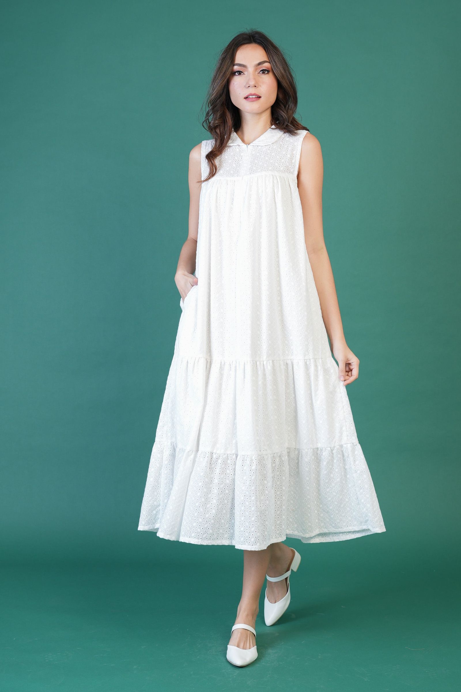 GET SPOTTED SHOP STOCKS  Jenny Whites Collection: Alexa Premium Eyelet Dress