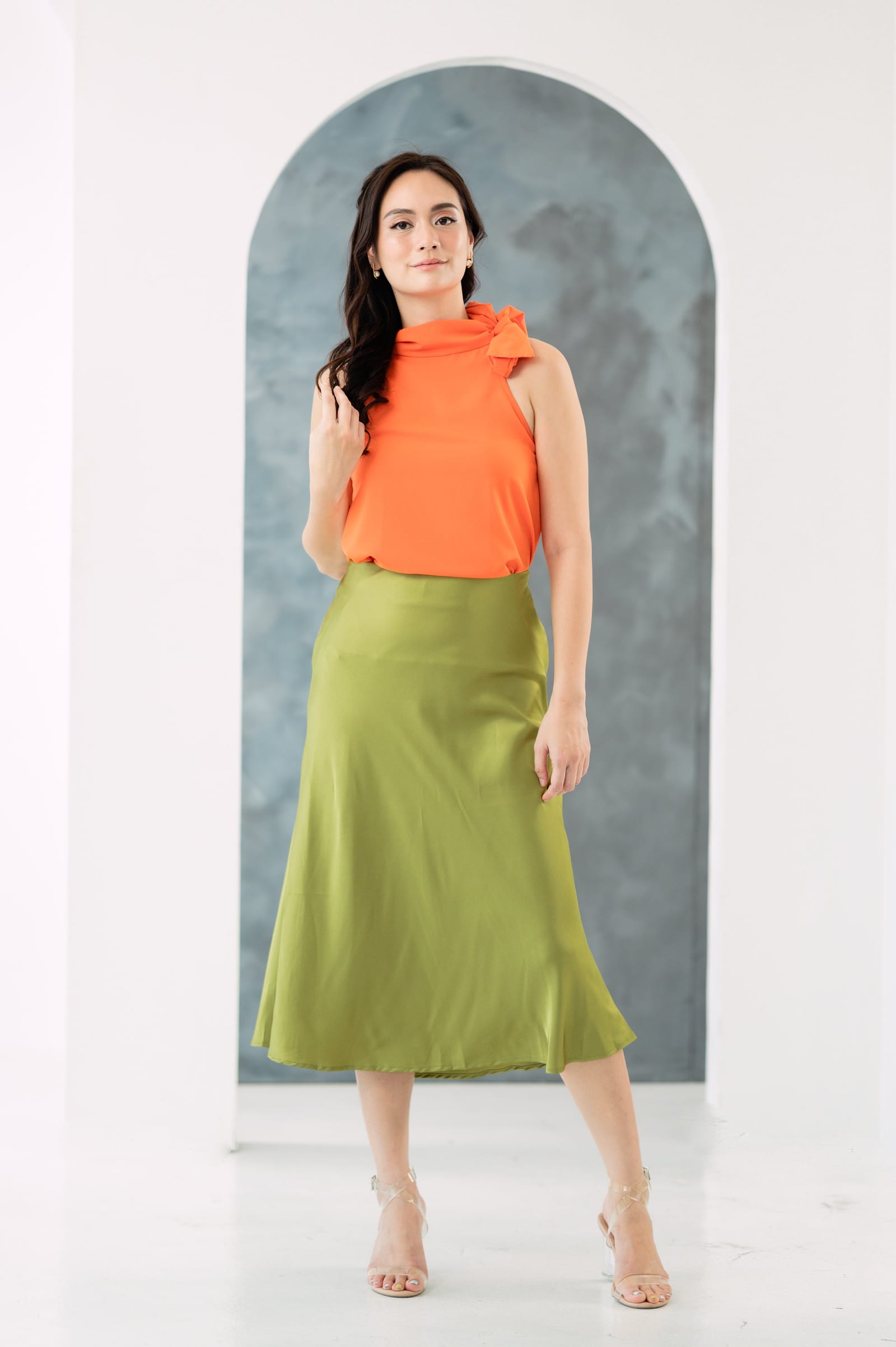 GS Party: Martina Silk Slip Skirt NEW