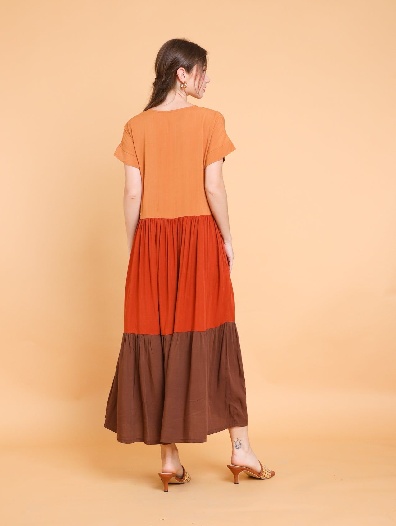 GET SPOTTED SHOP STOCKS Brown Collection: Sharmila Dress