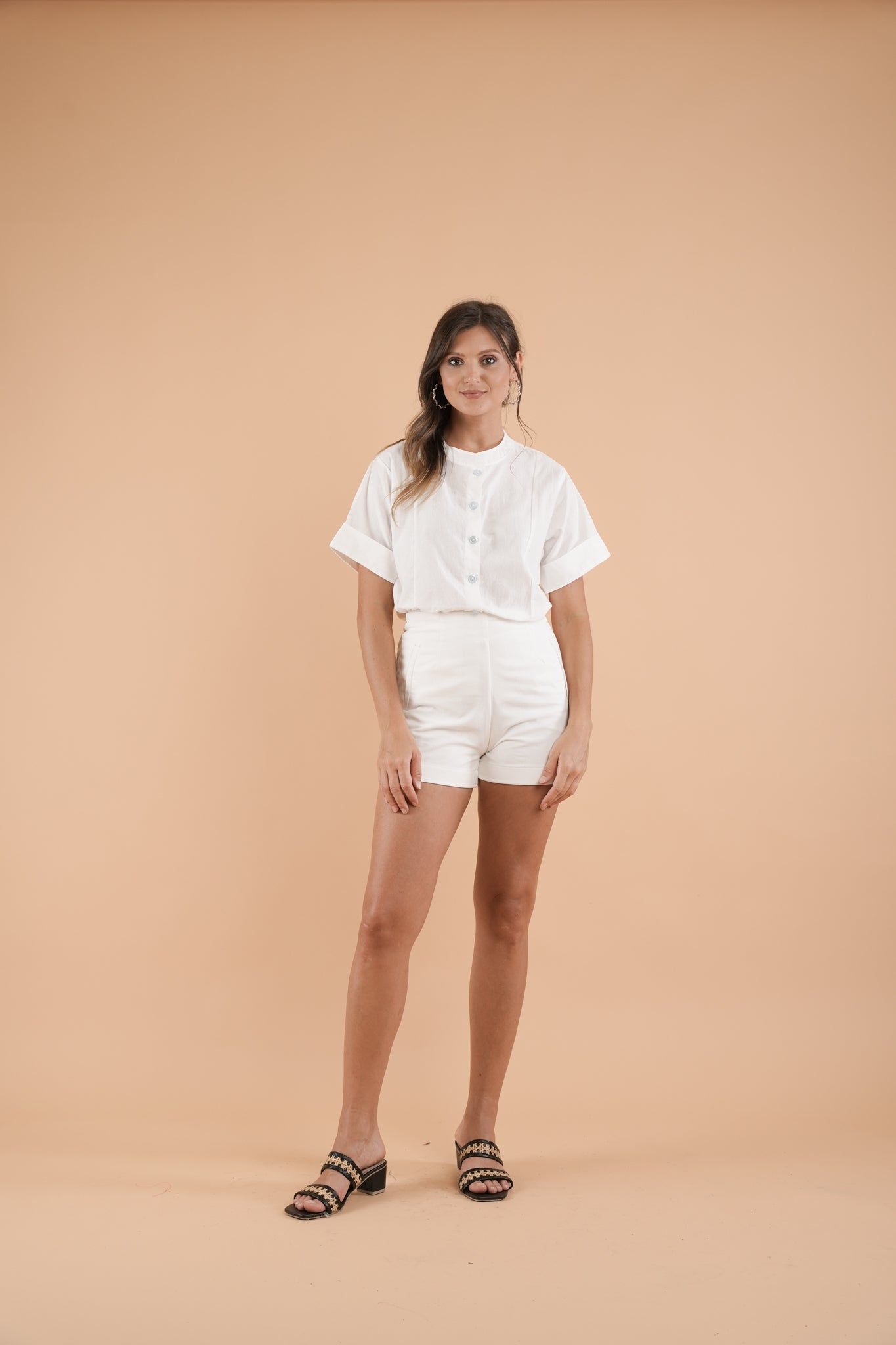 GET SPOTTED SHOP STOCKS Mix and Match Bottoms: Novia Tummy-Tucking High-waist Shorts