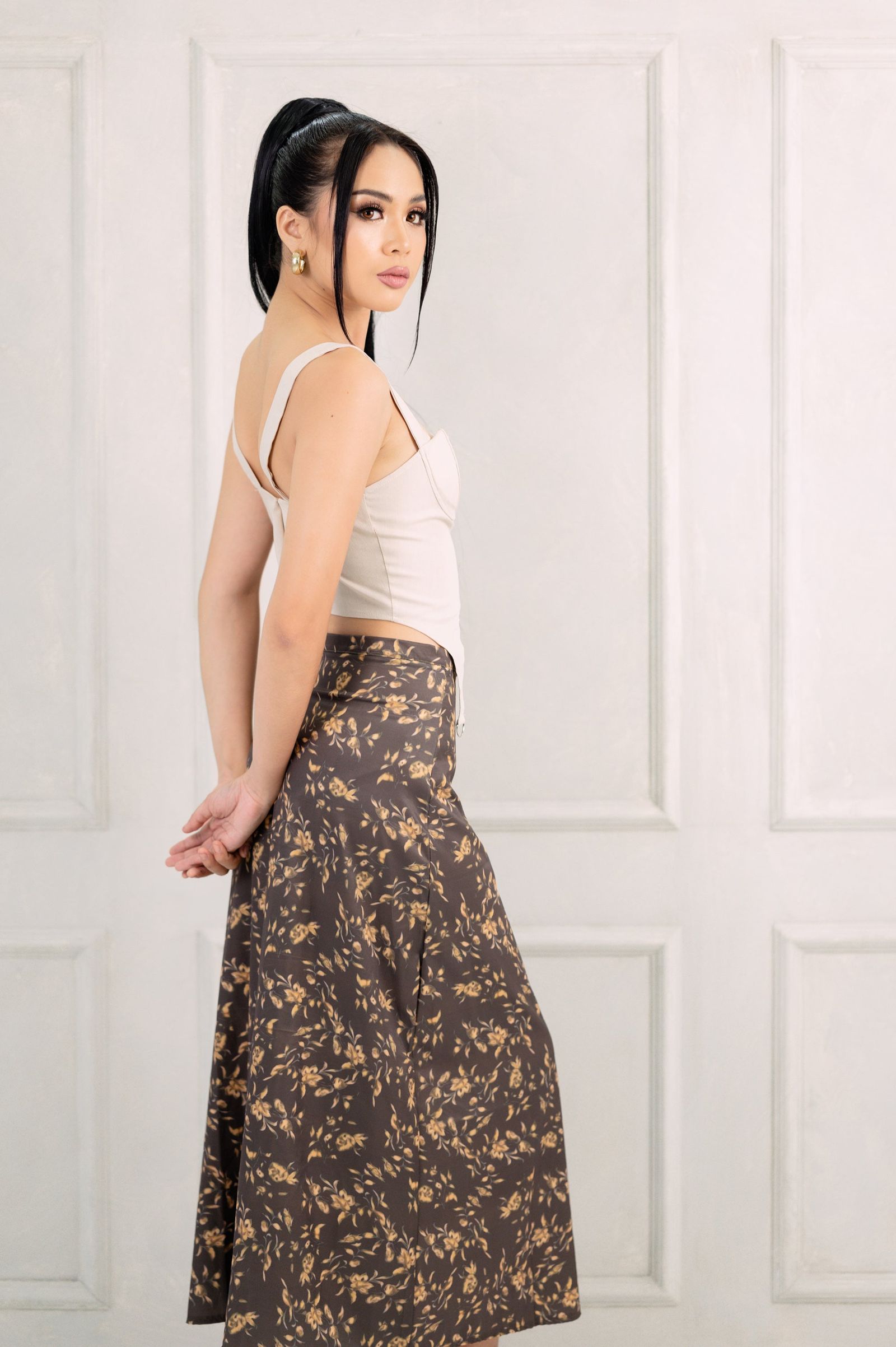 GS Gen Z: Retro Printed Maxi Skirt