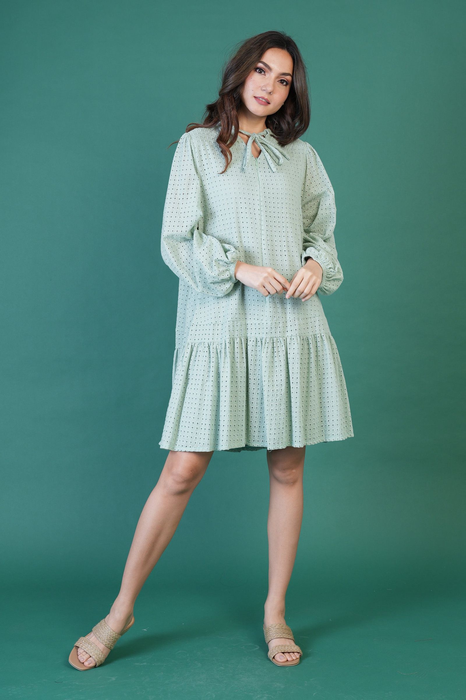 GET SPOTTED SHOP STOCKS Jenny Hues of Summer: Arya Premium Eyelet Dress