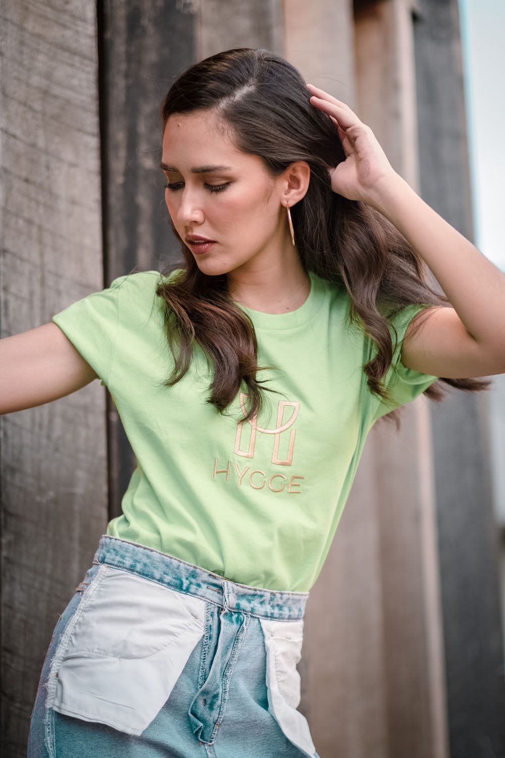 Shop Hygge x GS: Oversized Shirt in Lime