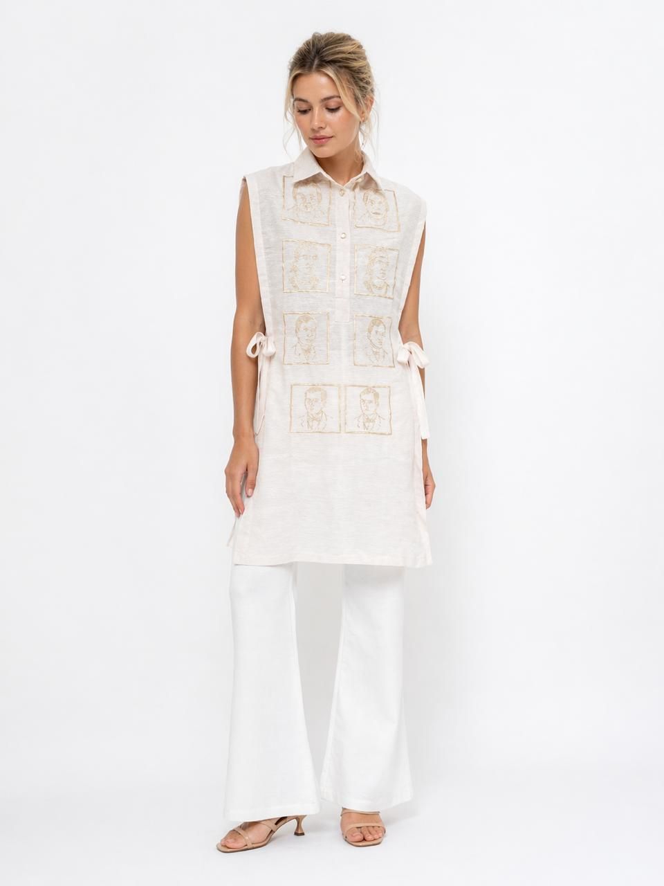 MNL EMGEE by Get Spotted: Long Pina Bib featuring National Heroes Embroidery