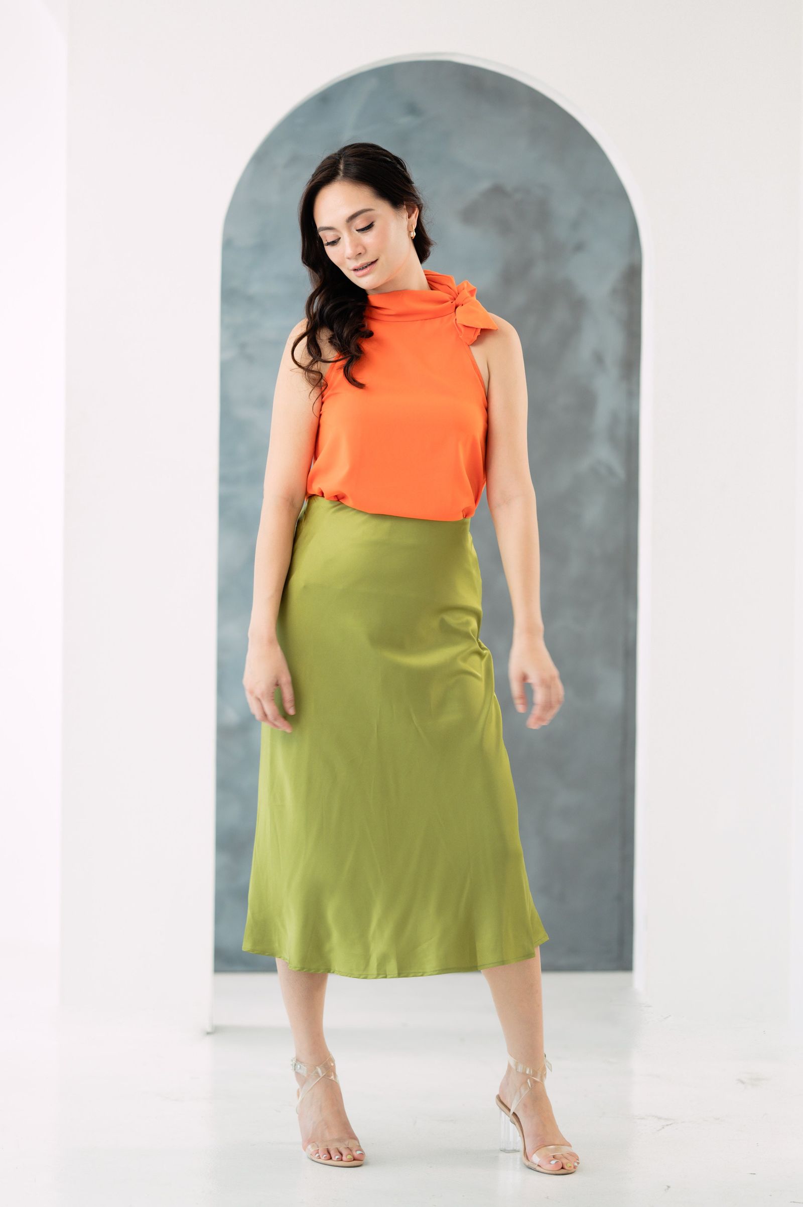 GS Party: Martina Silk Slip Skirt NEW