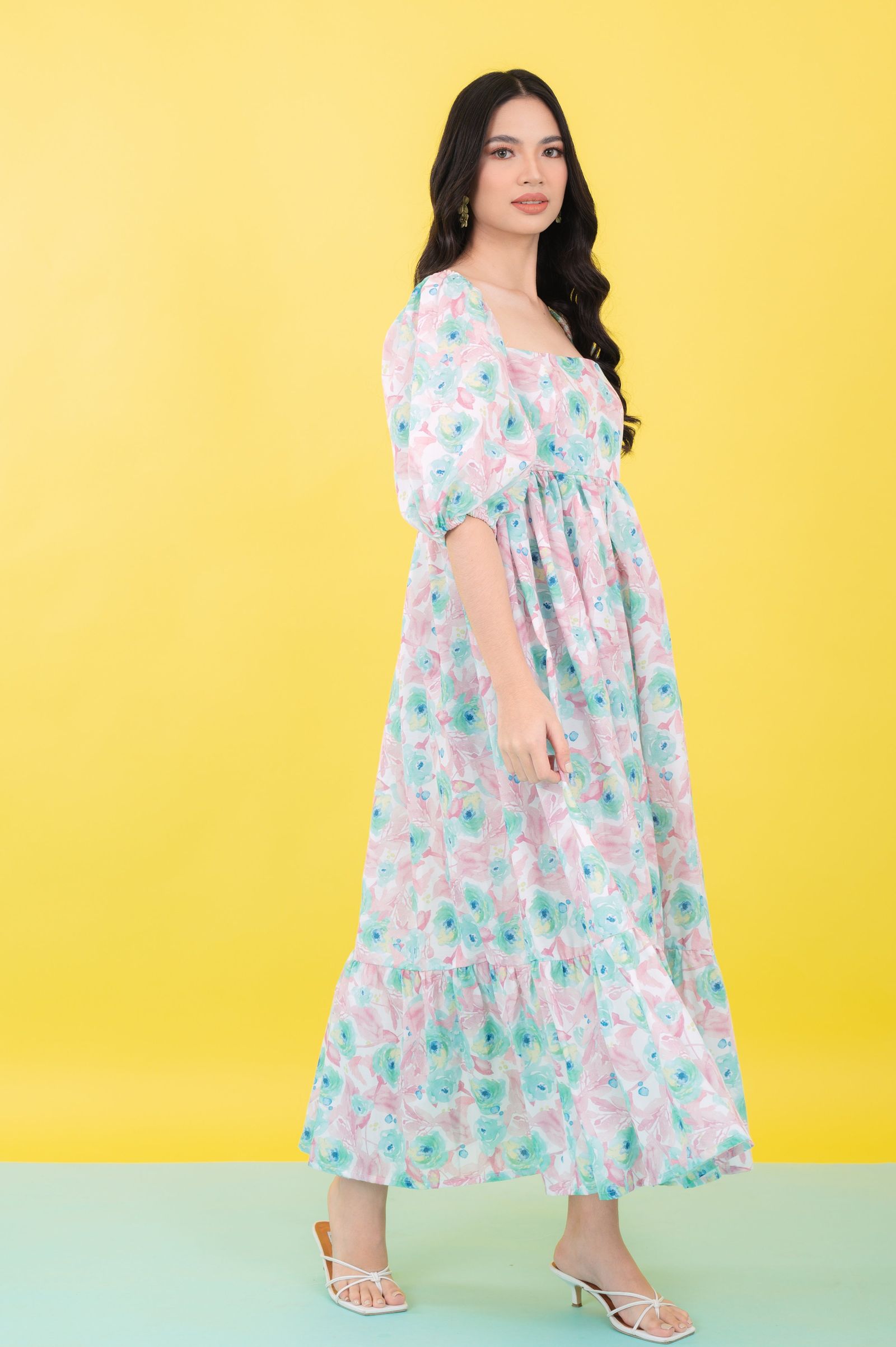 GS Summer: Cassandra in Floral Mint (Limited)