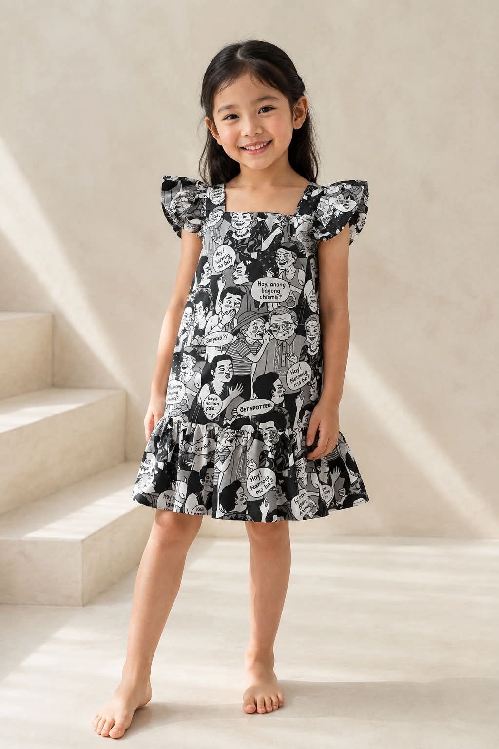 MNL EMGEE by Get Spotted : Artist Series Marites Dress for Little Girls