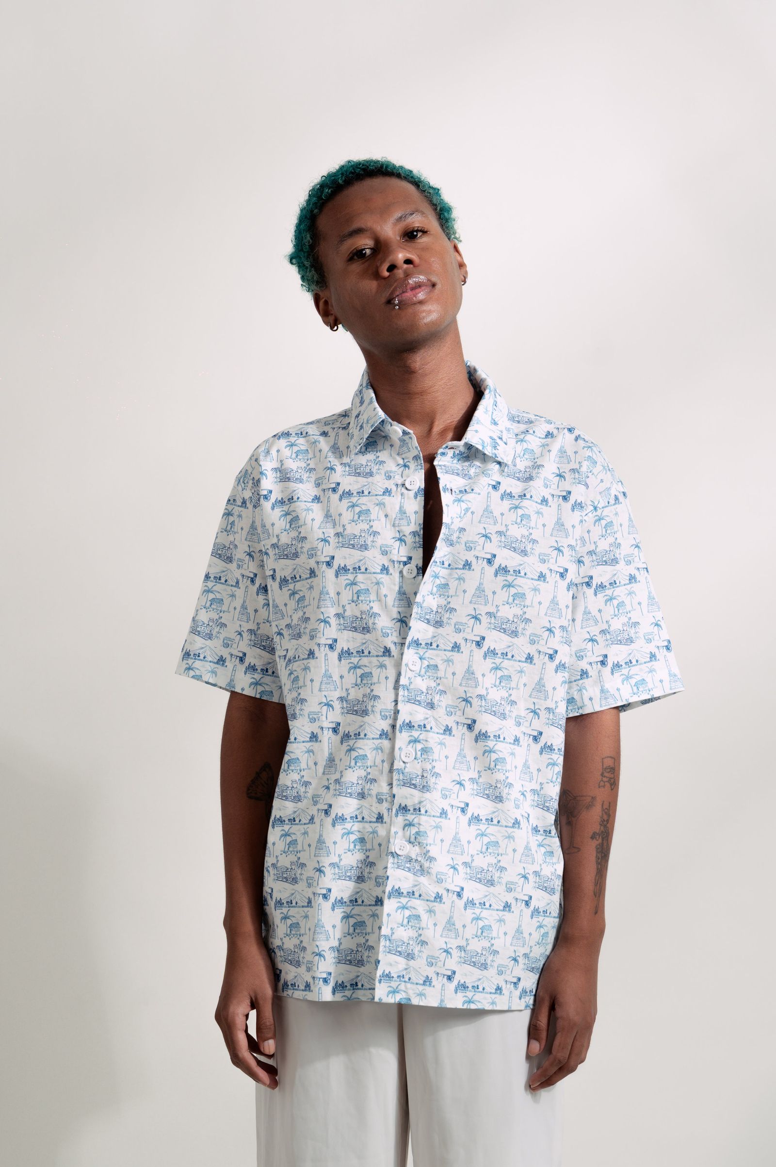 MNL EMGEE by Get Spotted : Beni Buttondown in Toile de Pinoy Fabric