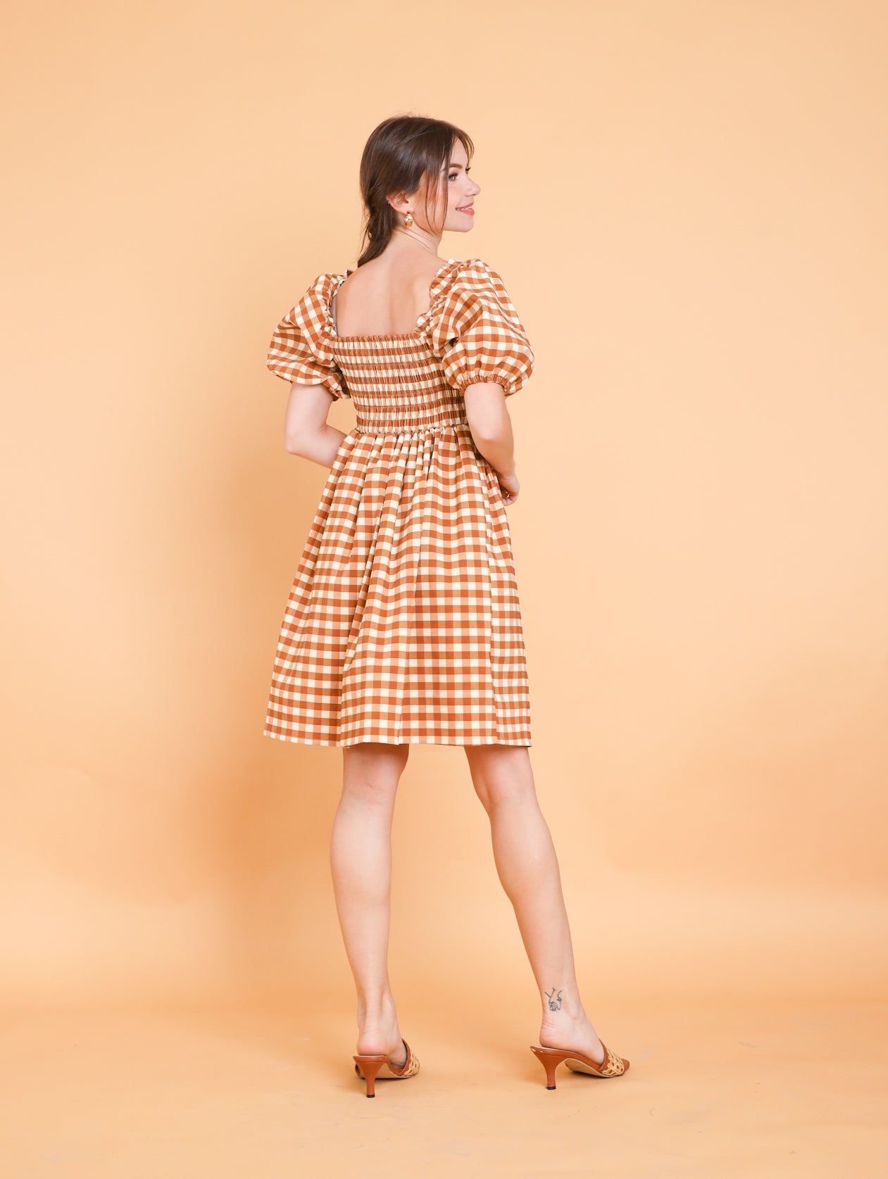 GET SPOTTED SHOP STOCKS Brown Collection: Aiesha Dress (LIMITED)