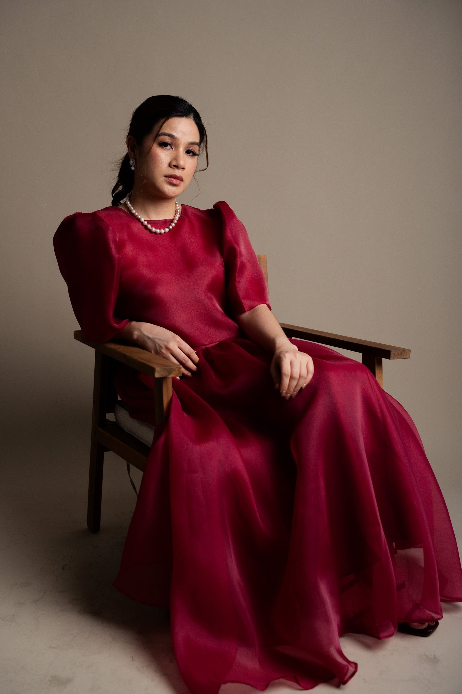 Maud London x Get Spotted: Gabriela in Burgundy