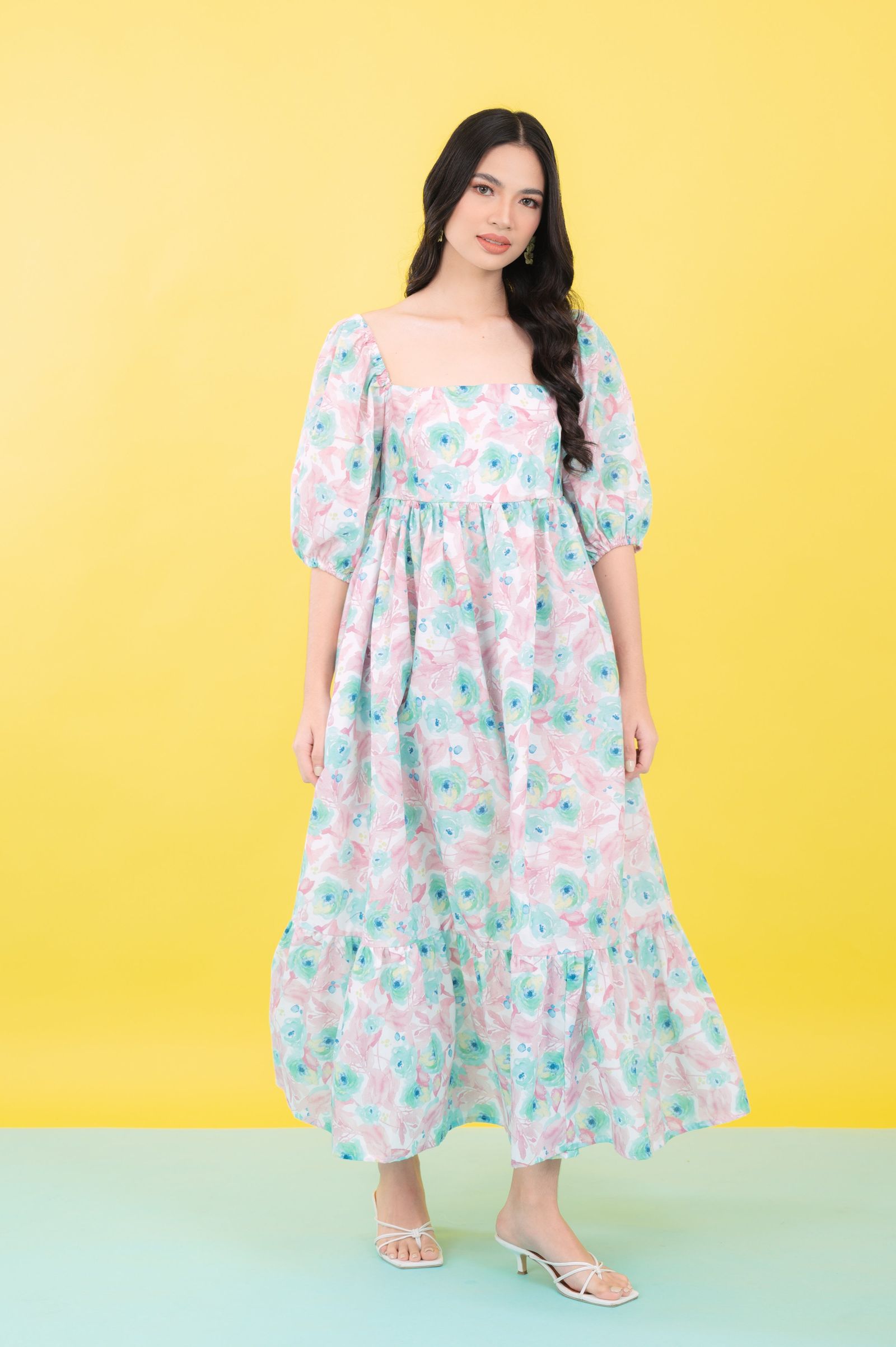 GS Summer: Cassandra in Floral Mint (Limited)