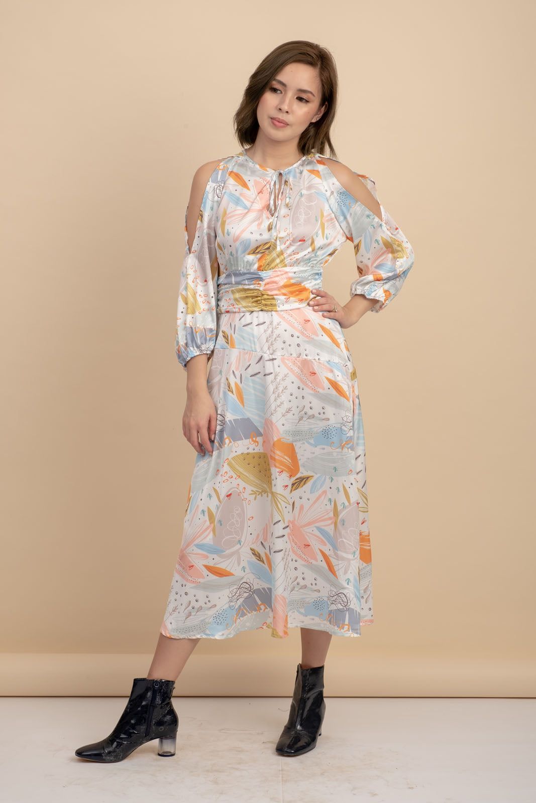 Jessie Silk Printed Dress