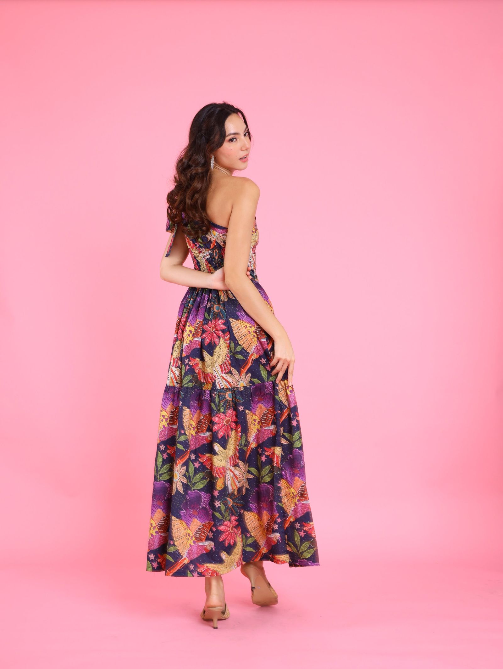 Jenny Avian Dreams: Summer One-Shoulder Smocked Back Dress