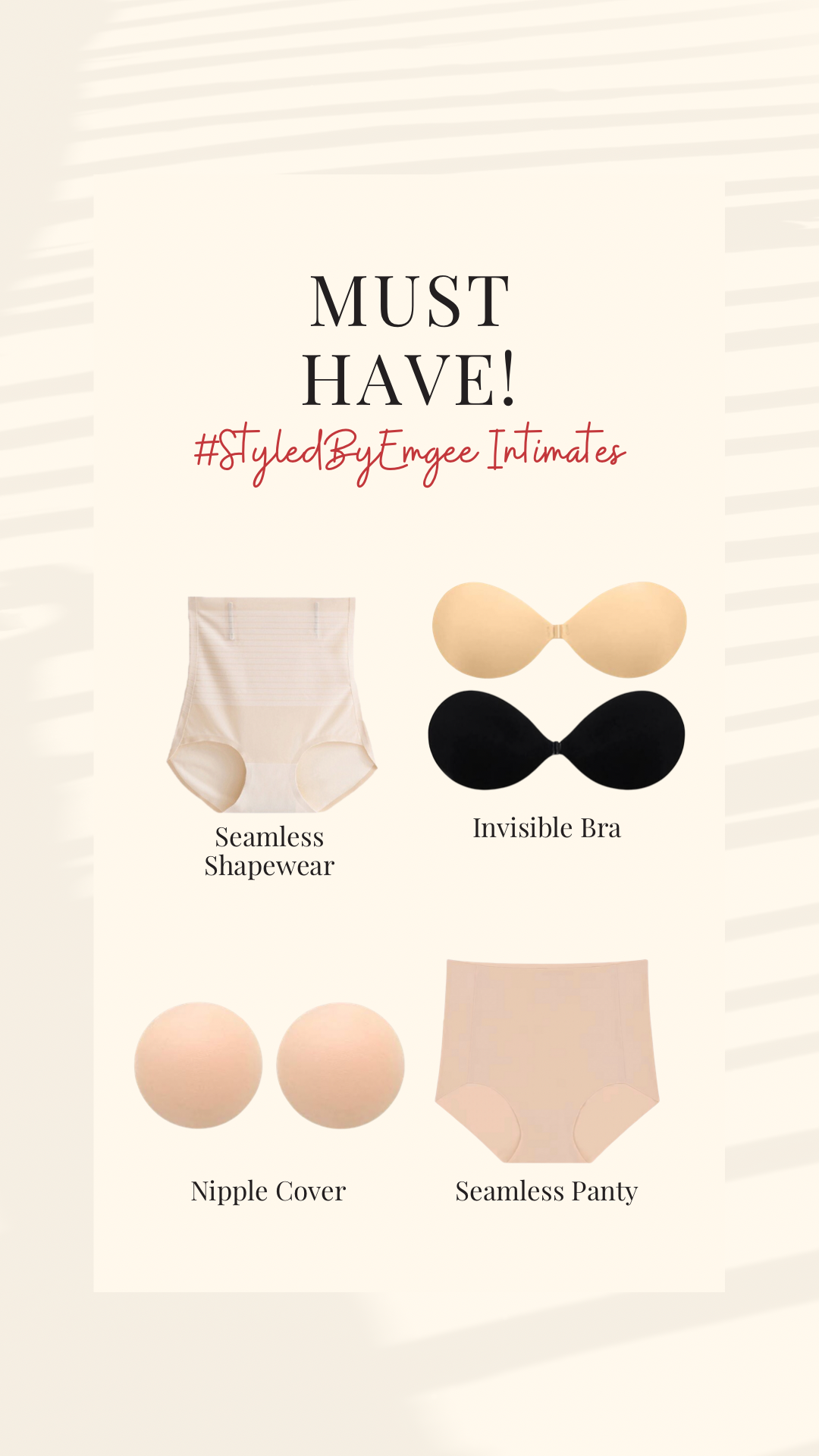 Batch II: #StyledByEmgee Intimates