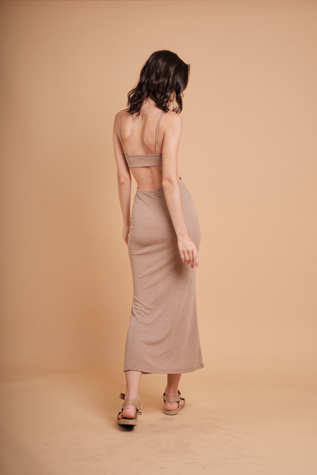 Wynona Dress in Brown
