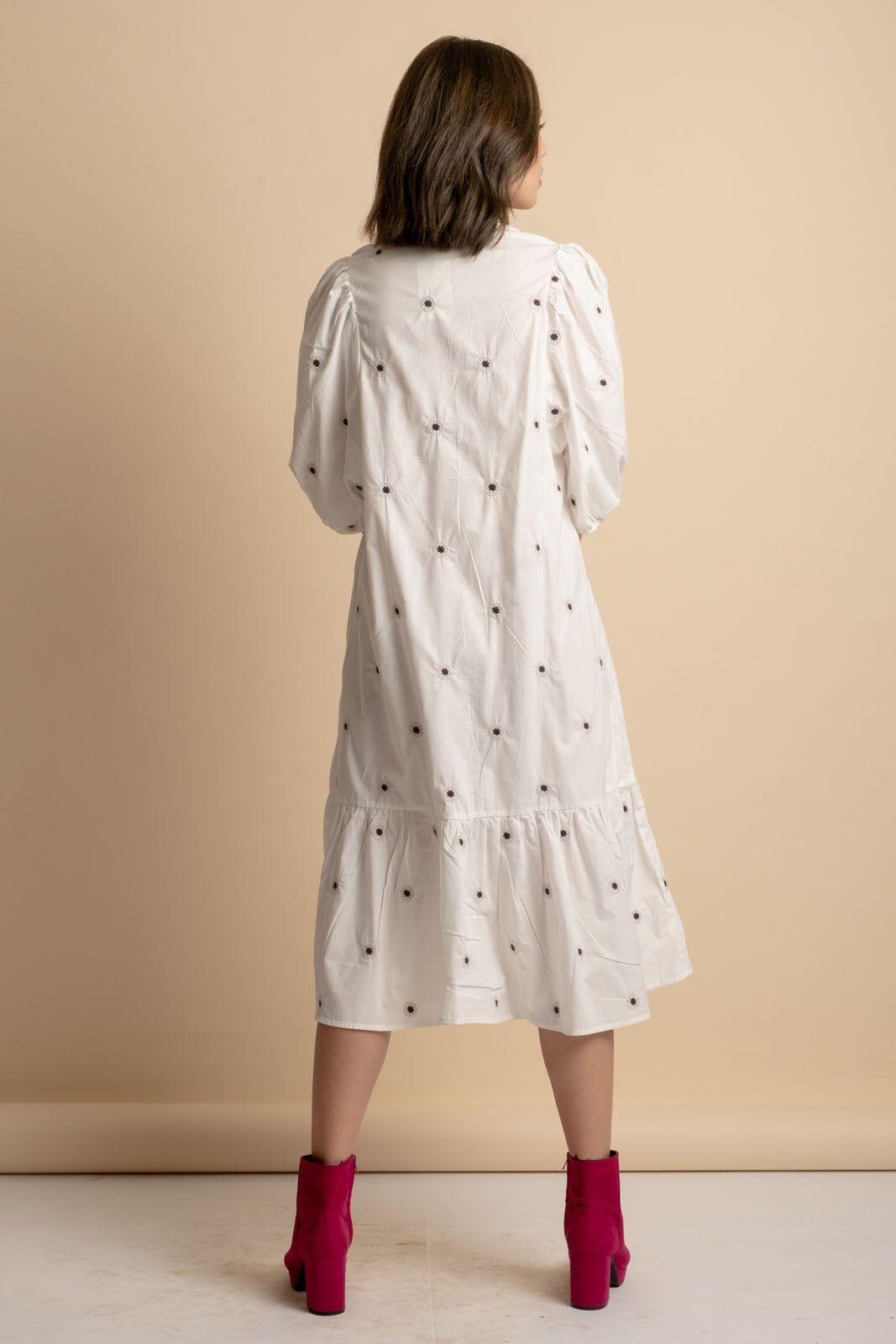 Liz Dress w/ Puffed Sleeves