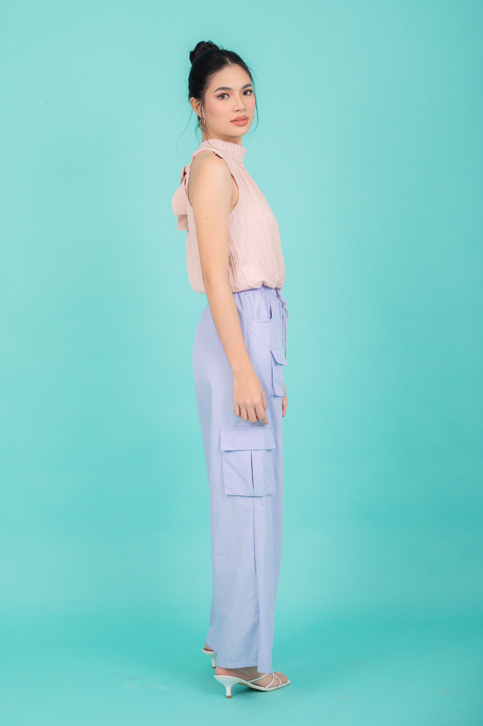 GS Basics 2: Karen Pleated Halter Top