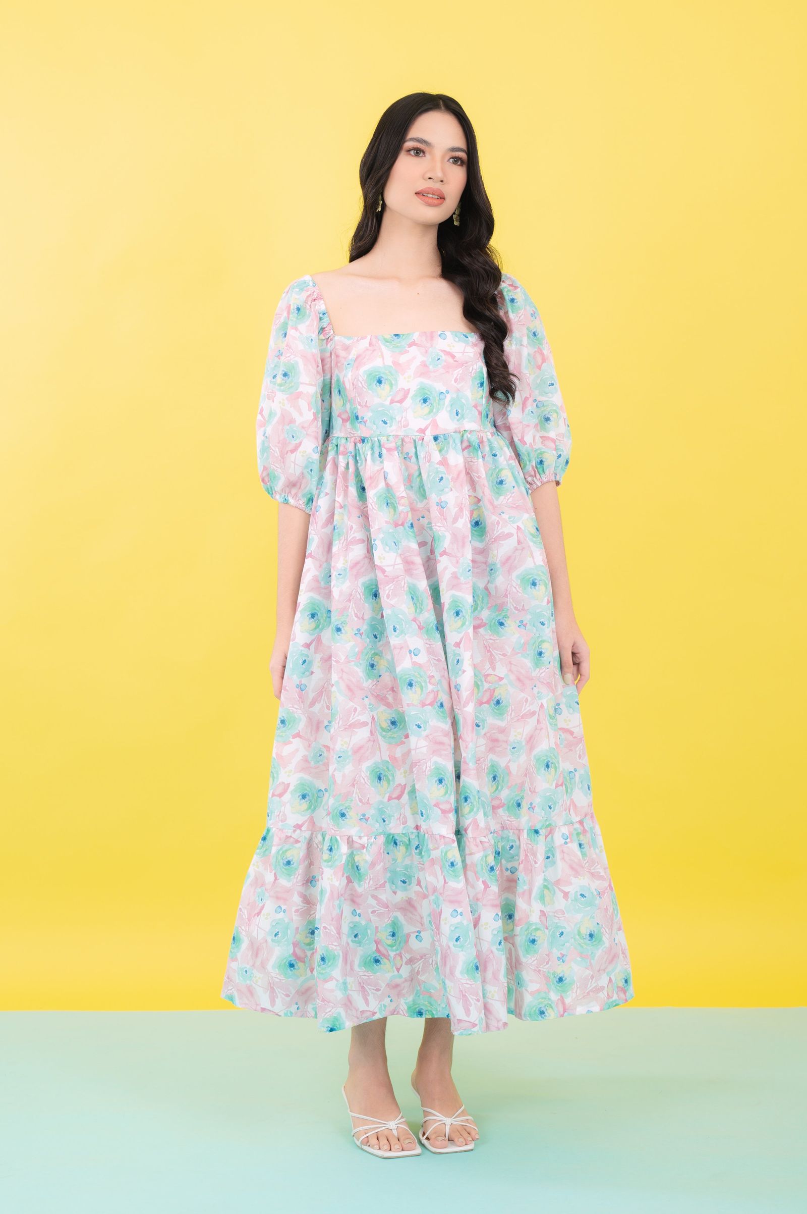 GS Summer: Cassandra in Floral Mint (Limited)