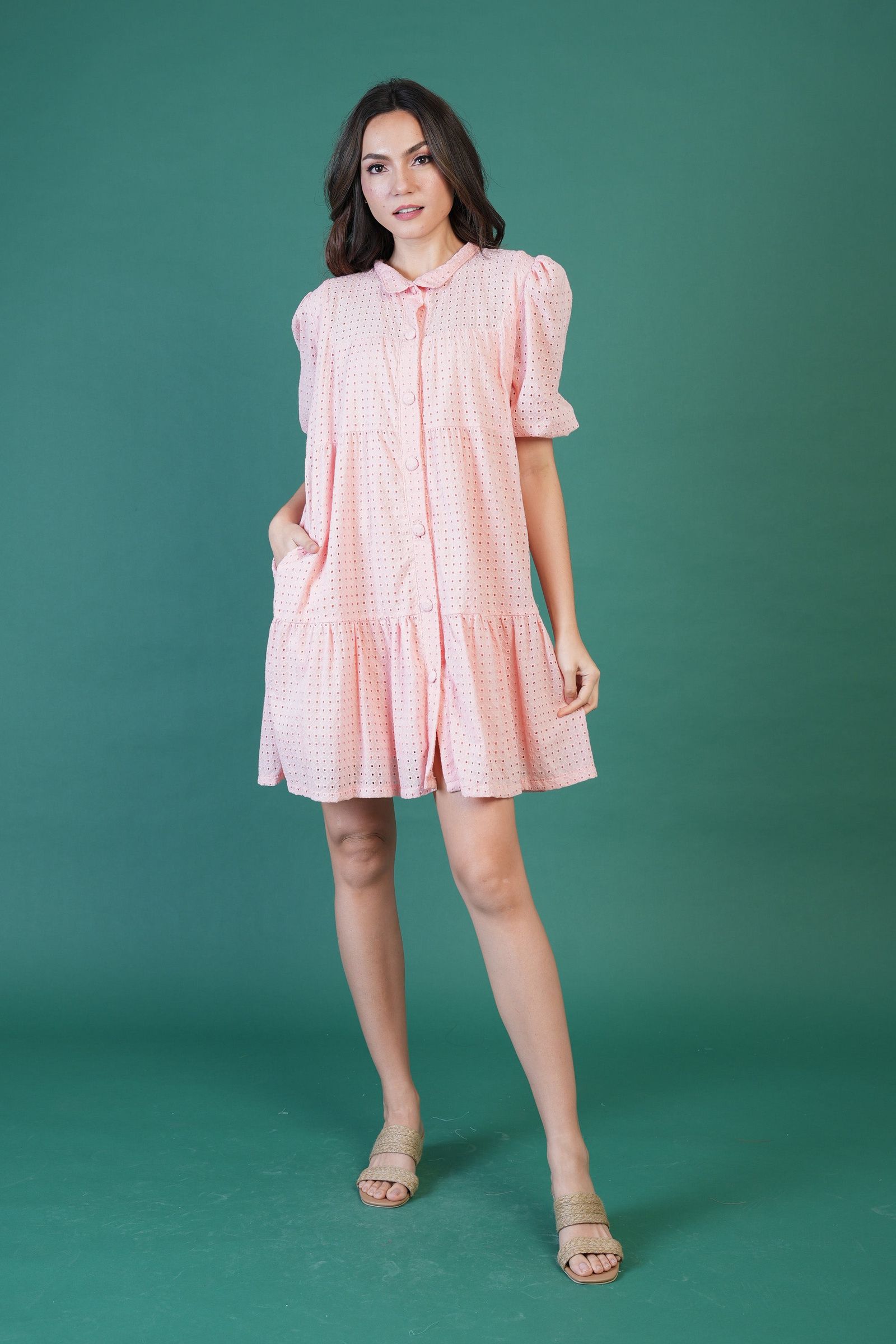 GET SPOTTED SHOP STOCKS Jenny Hues of Summer: Anna Premium Eyelet Dress