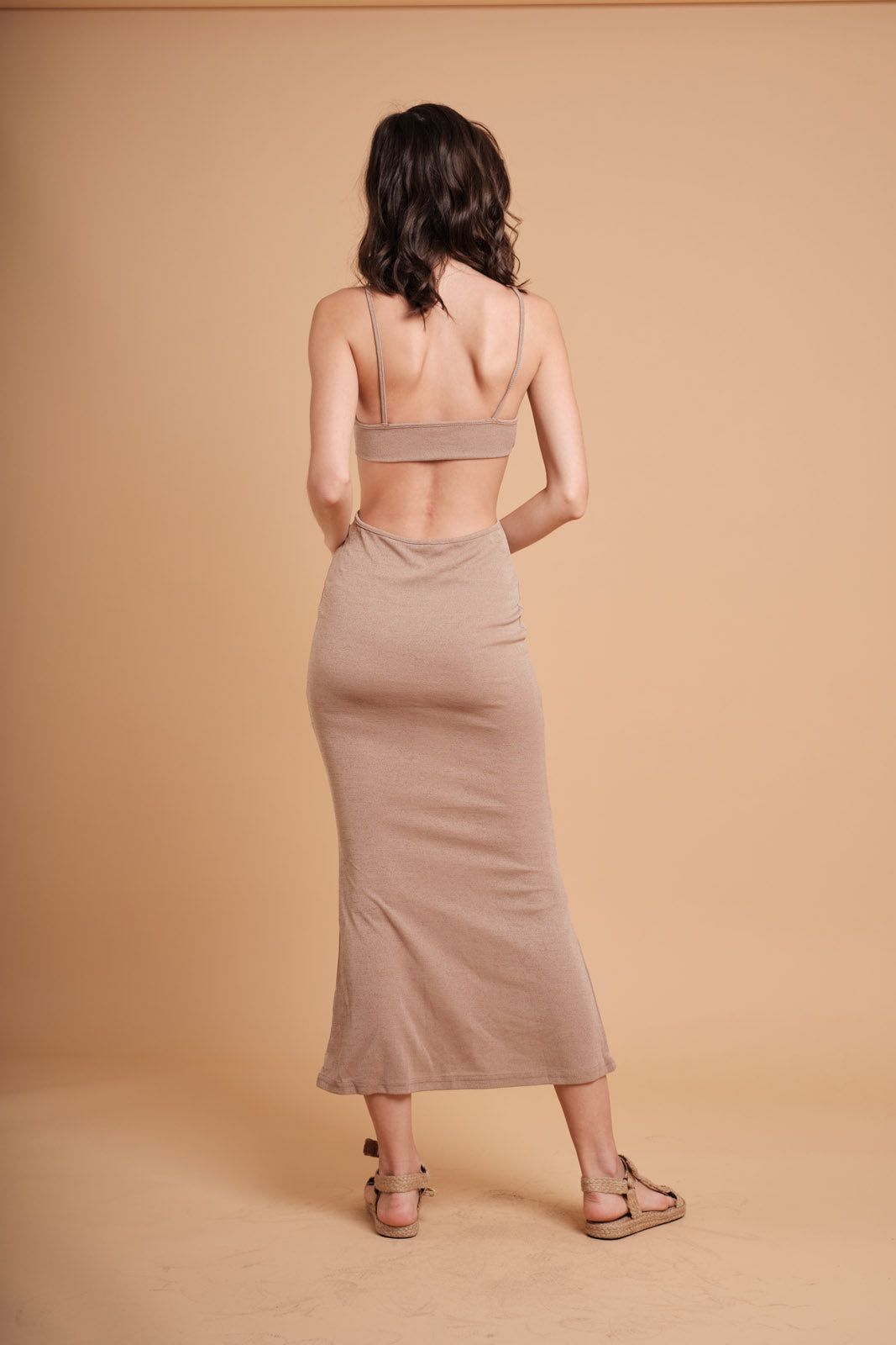 Wynona Dress in Brown