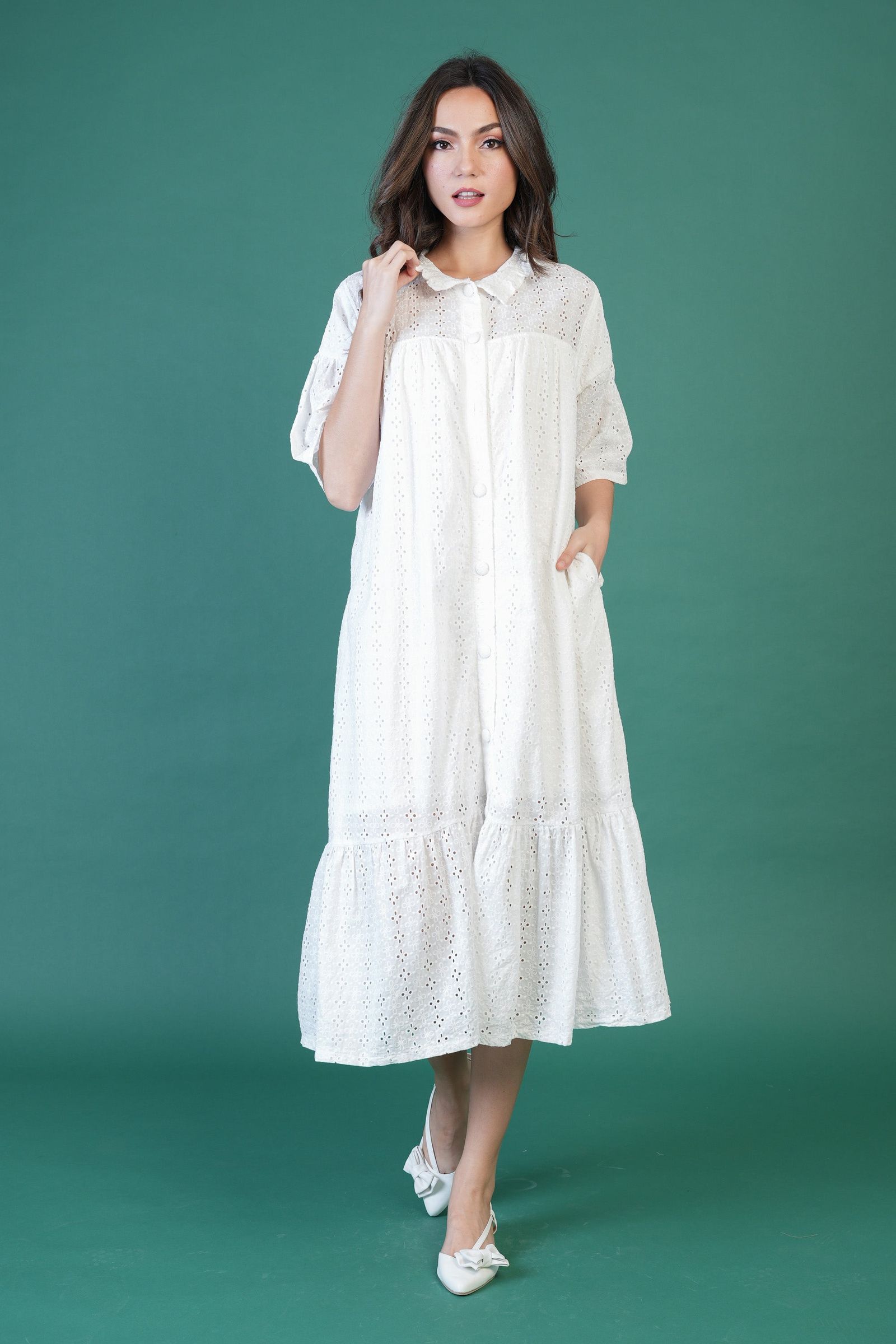 GET SPOTTED SHOP STOCKS  Jenny Whites Collection: New Arianne Premium Eyelet Dress