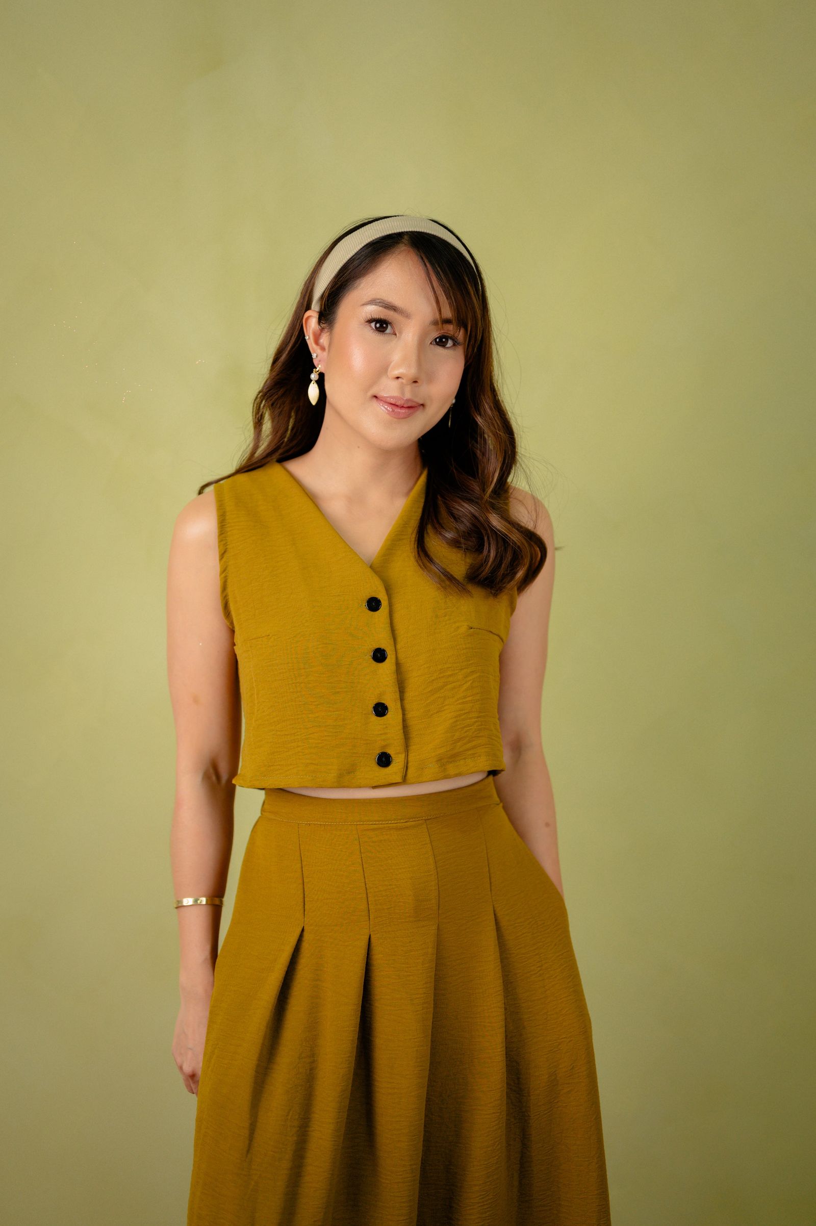 Linen Collection: Alaia Vest and Skirt Set