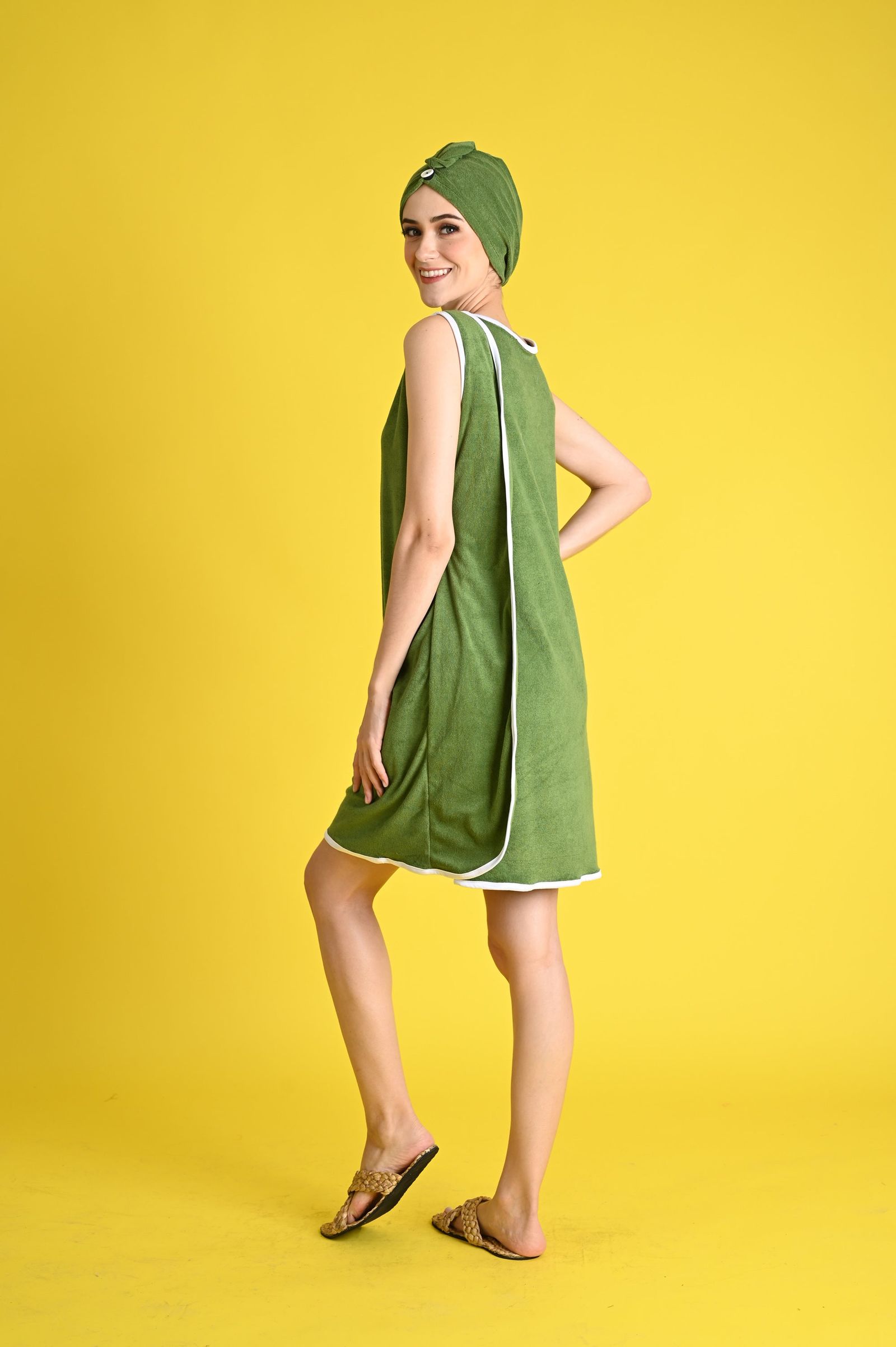 Swim 2023: Kazu Cover-up Dress with Hair Warp