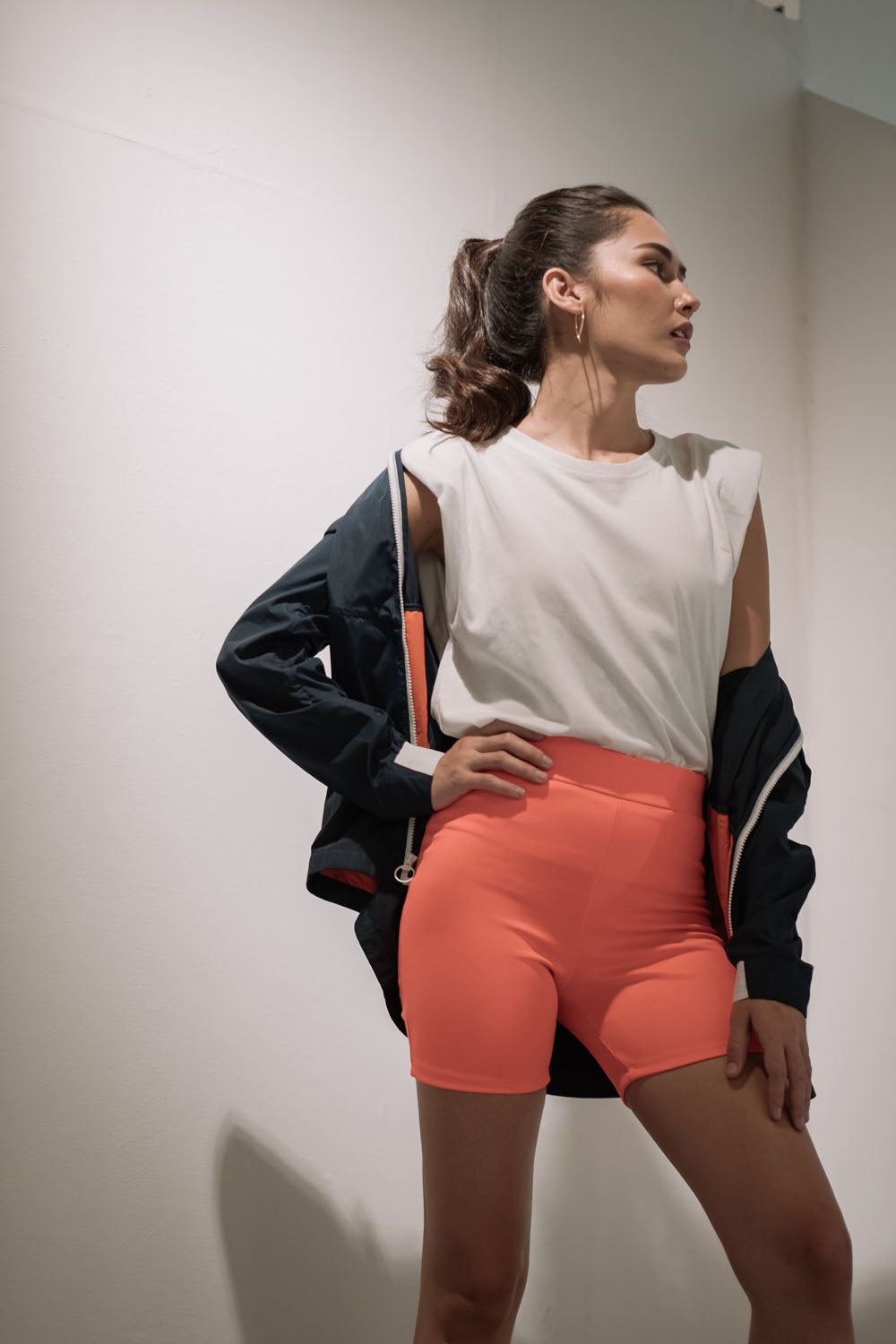 Shop Hygge x GS: Biker Shorts in Neon Pink