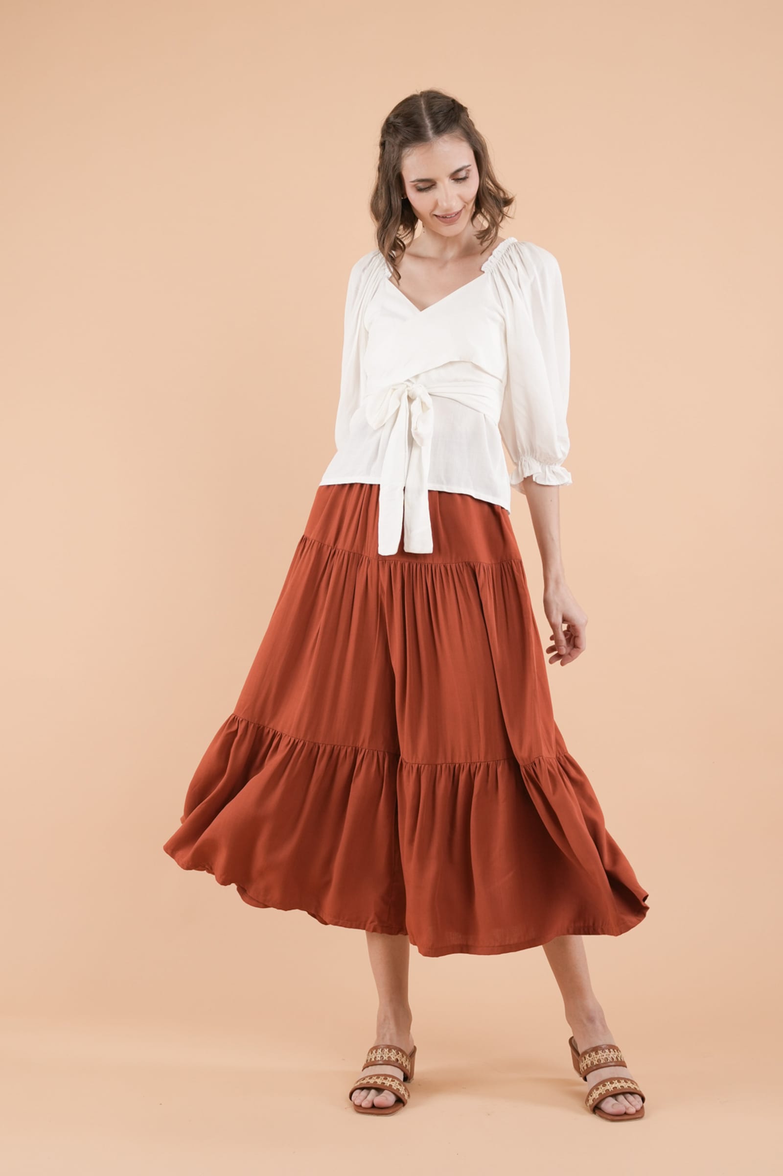 GET SPOTTED SHOP STOCKS Mix and Match Bottoms: Amite Tiered Pants