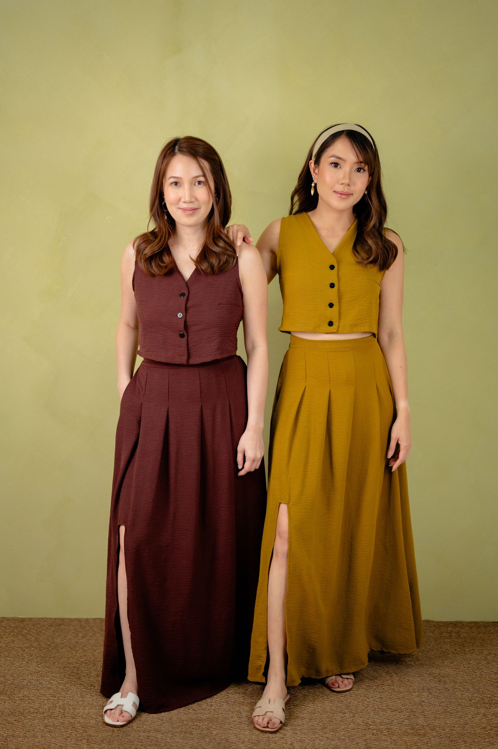 Linen Collection: Alaia Vest and Skirt Set