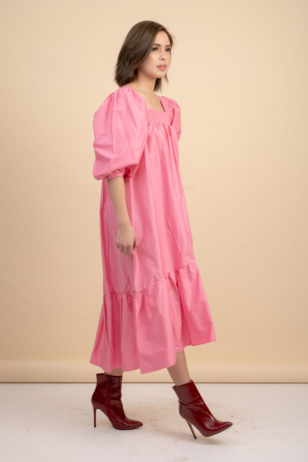 Gia Neon Pink Maxi Dress