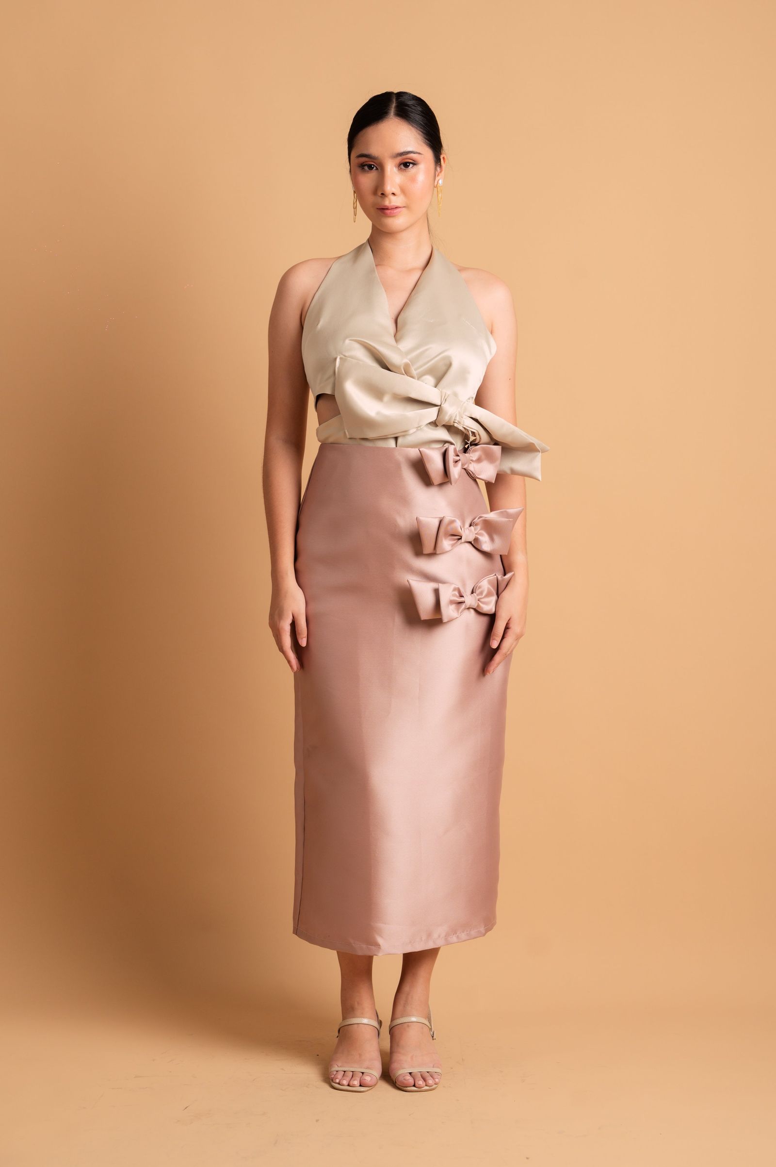 Cocktail: Dalmi Luxurious Skirt in Blush