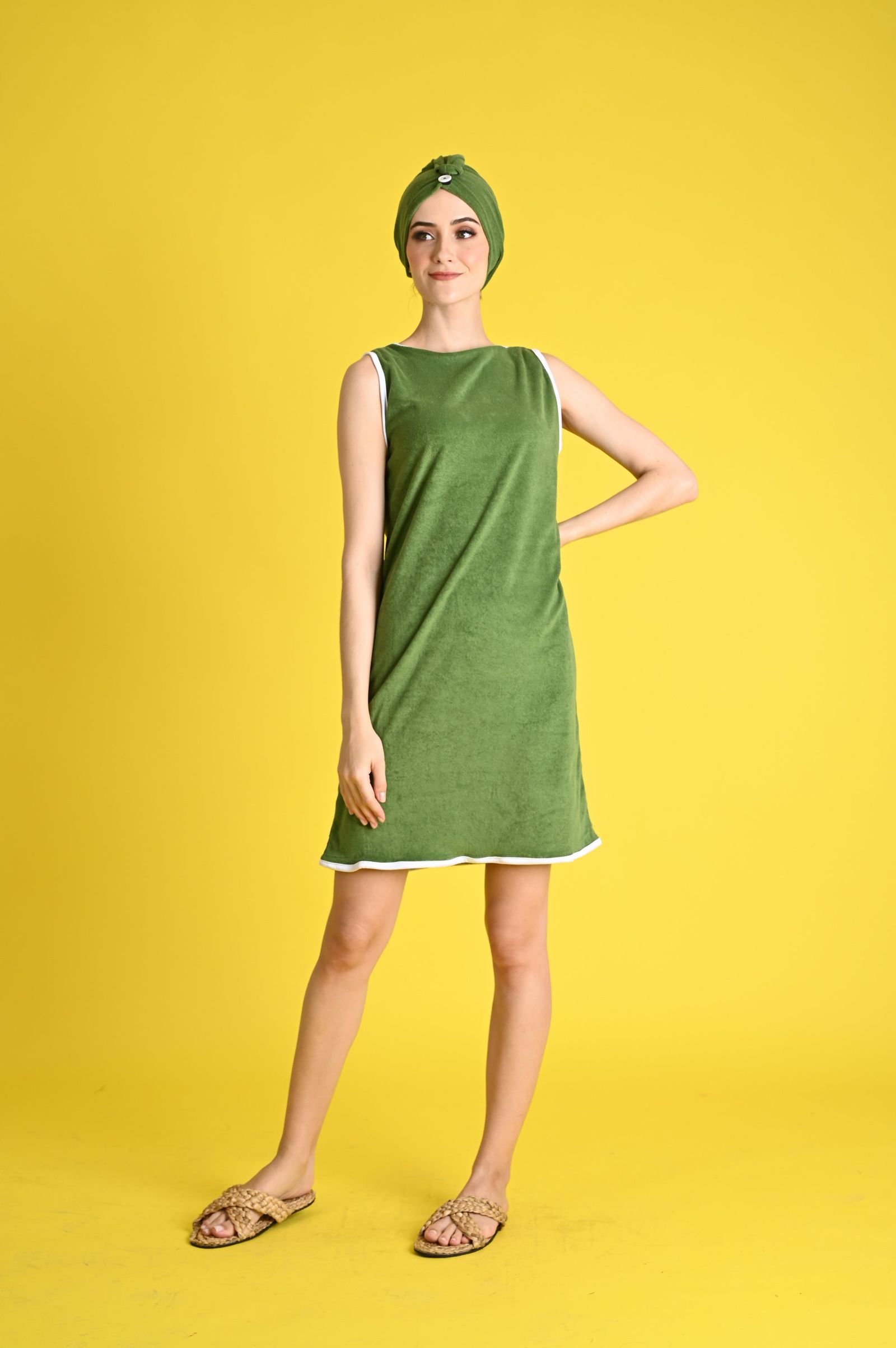 Swim 2023: Kazu Cover-up Dress with Hair Warp
