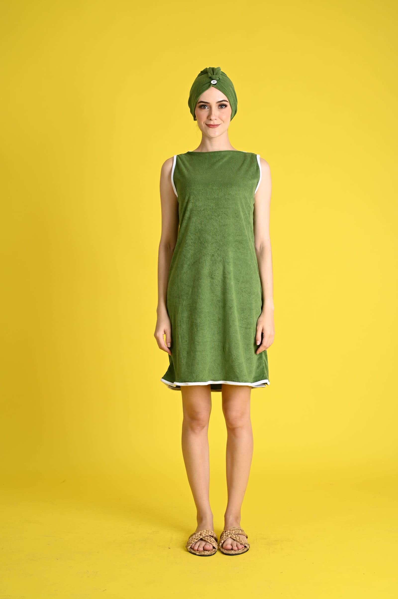 Swim 2023: Kazu Cover-up Dress with Hair Warp