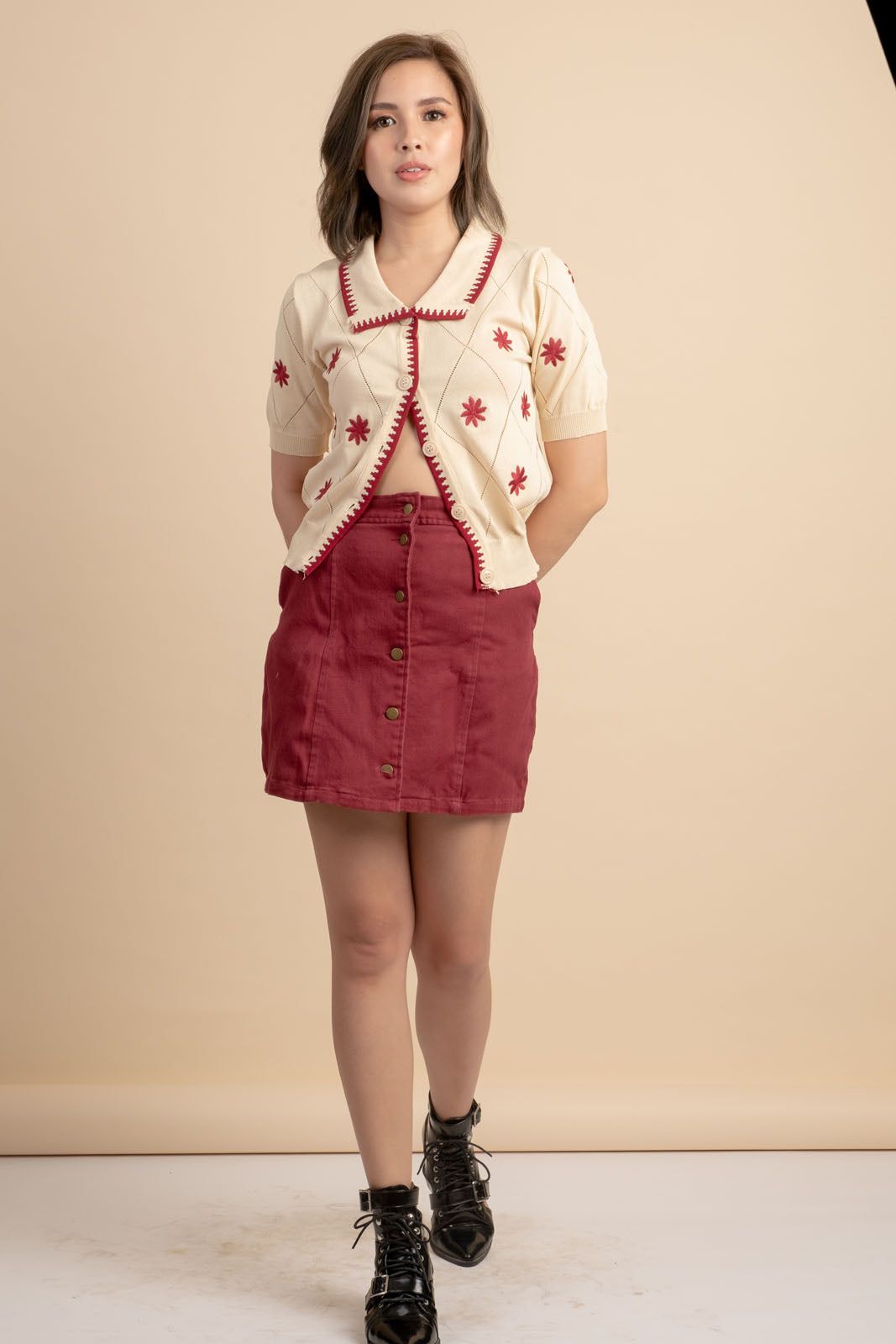Miley Knitted Buttondown Top