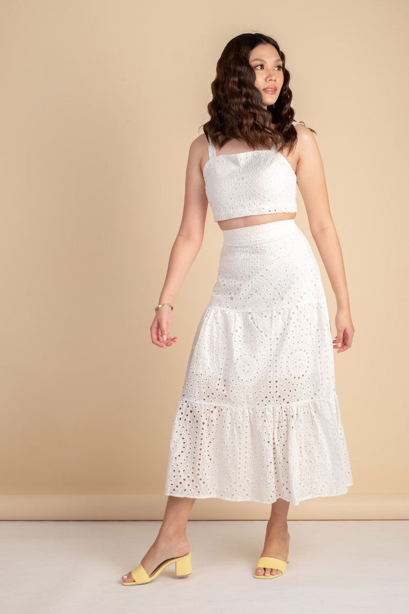 Marie Coord Set in White
