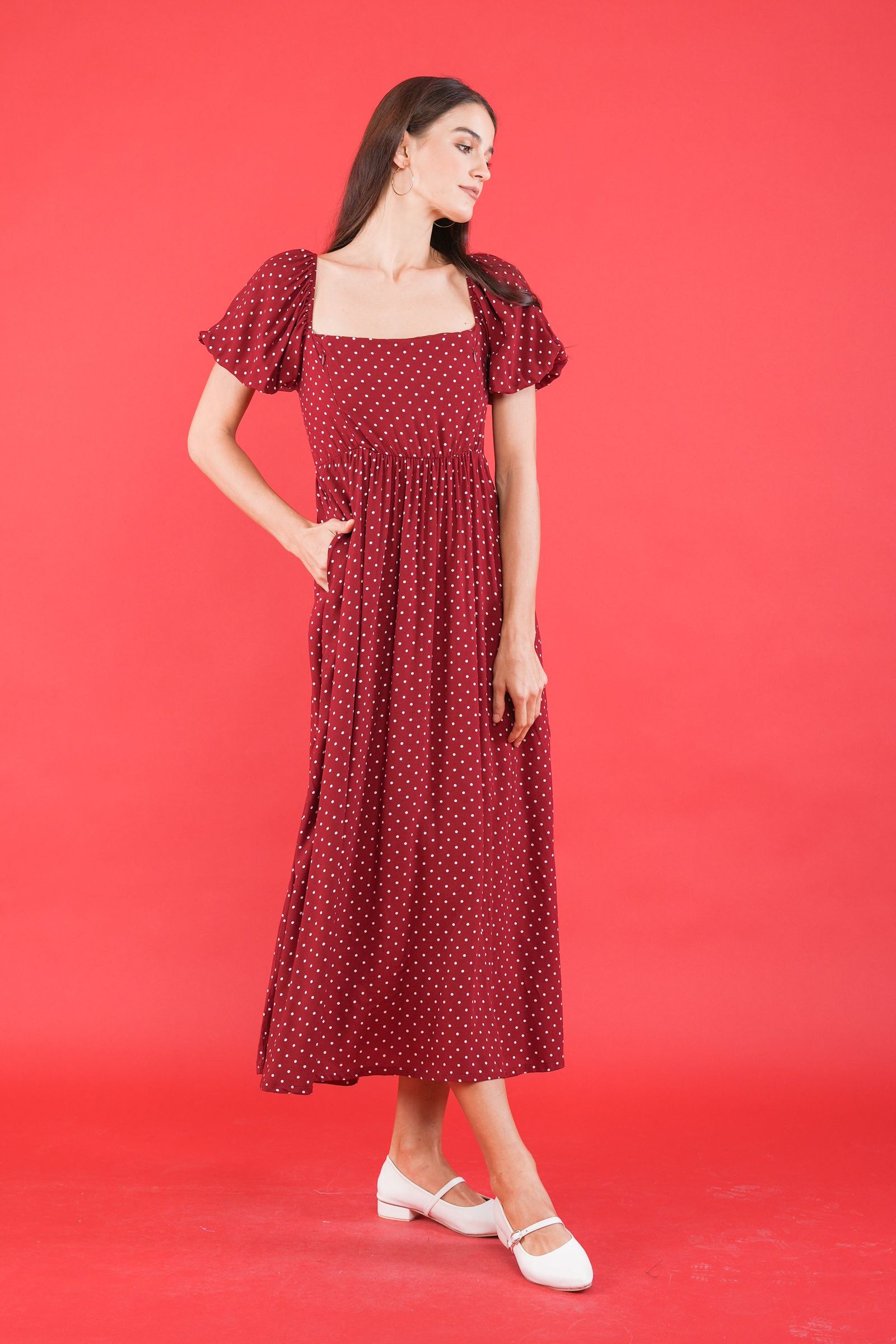 GET SPOTTED SHOP STOCKS GS Polka 2: Genesis Smocked Dress