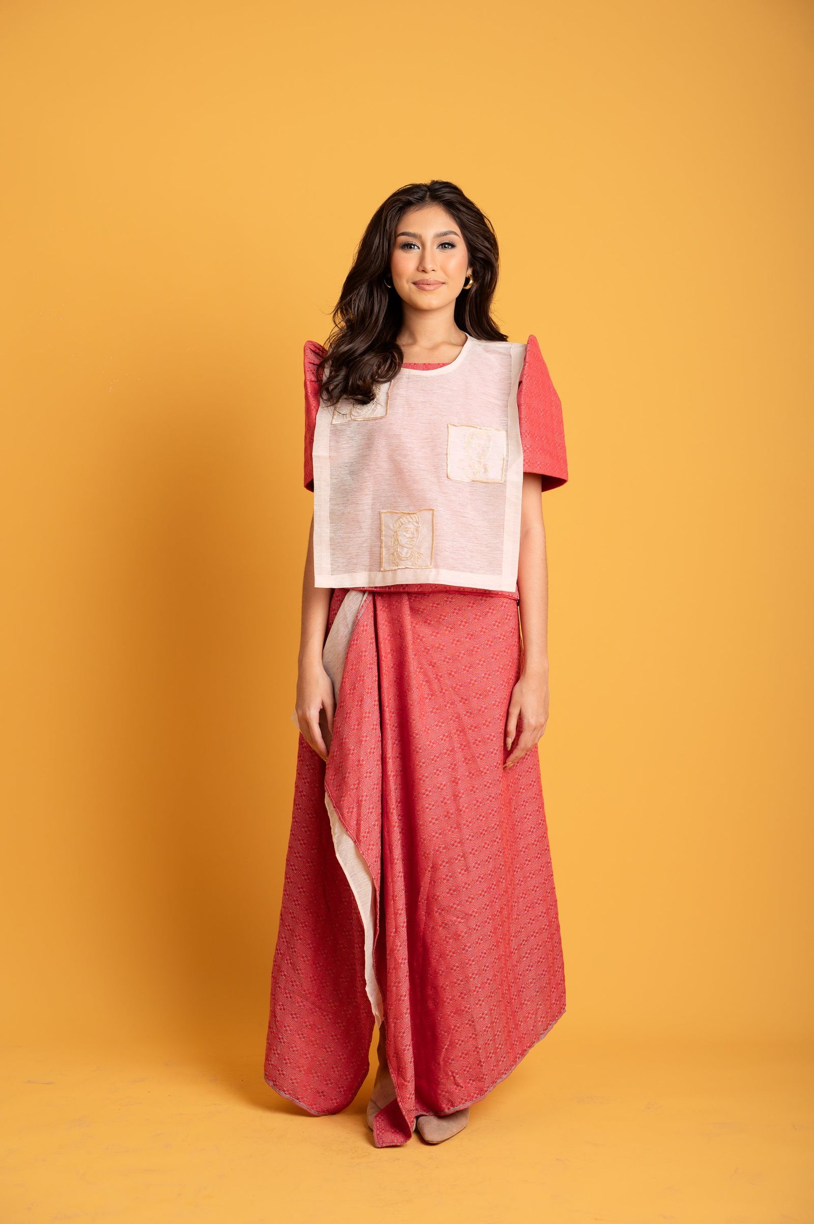 MNL EMGEE by Get Spotted: Two-Piece Pina and Hablon Combo