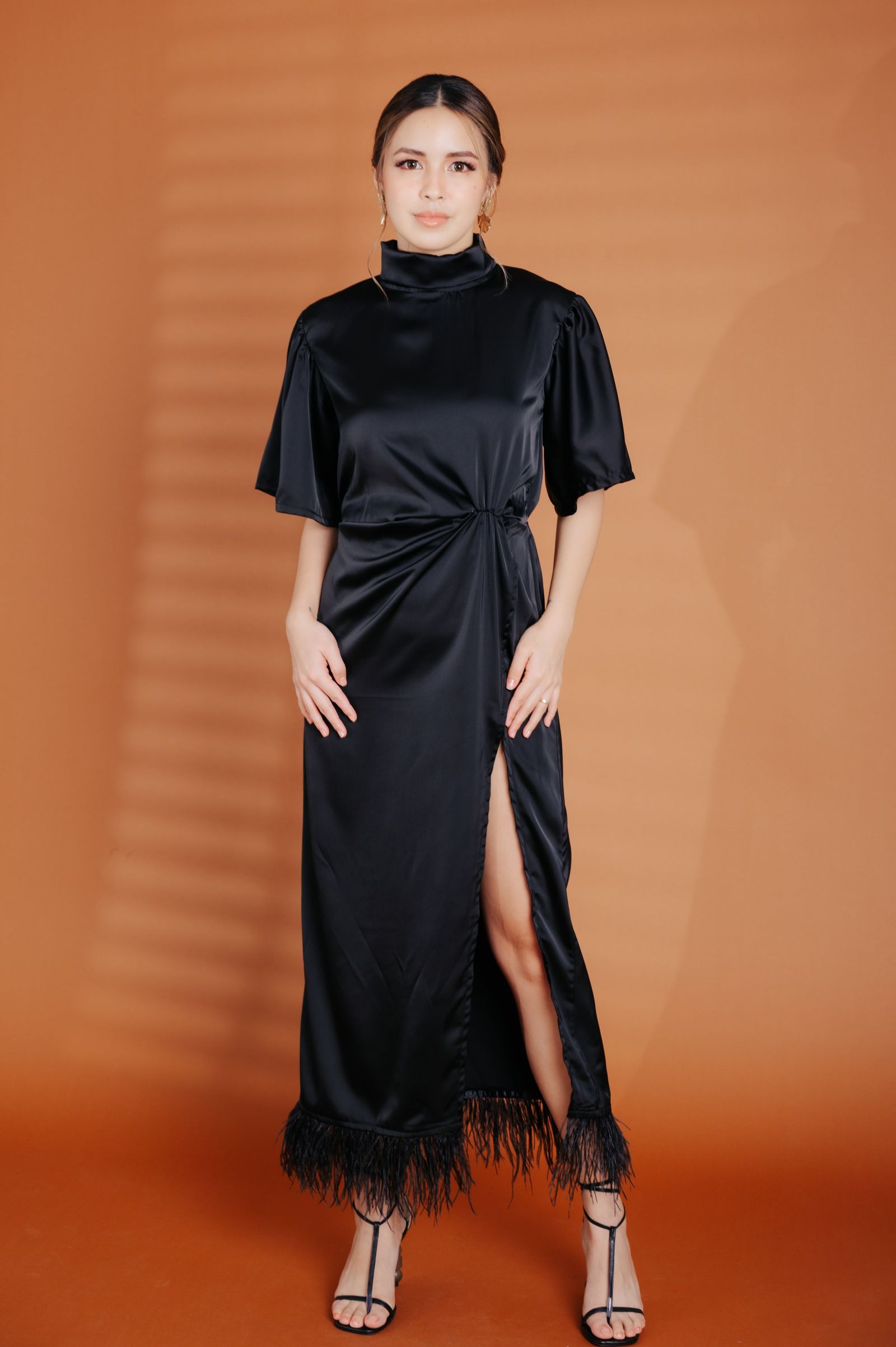 Alhambra x GS: The Karl Dress with Ostrich Feathers