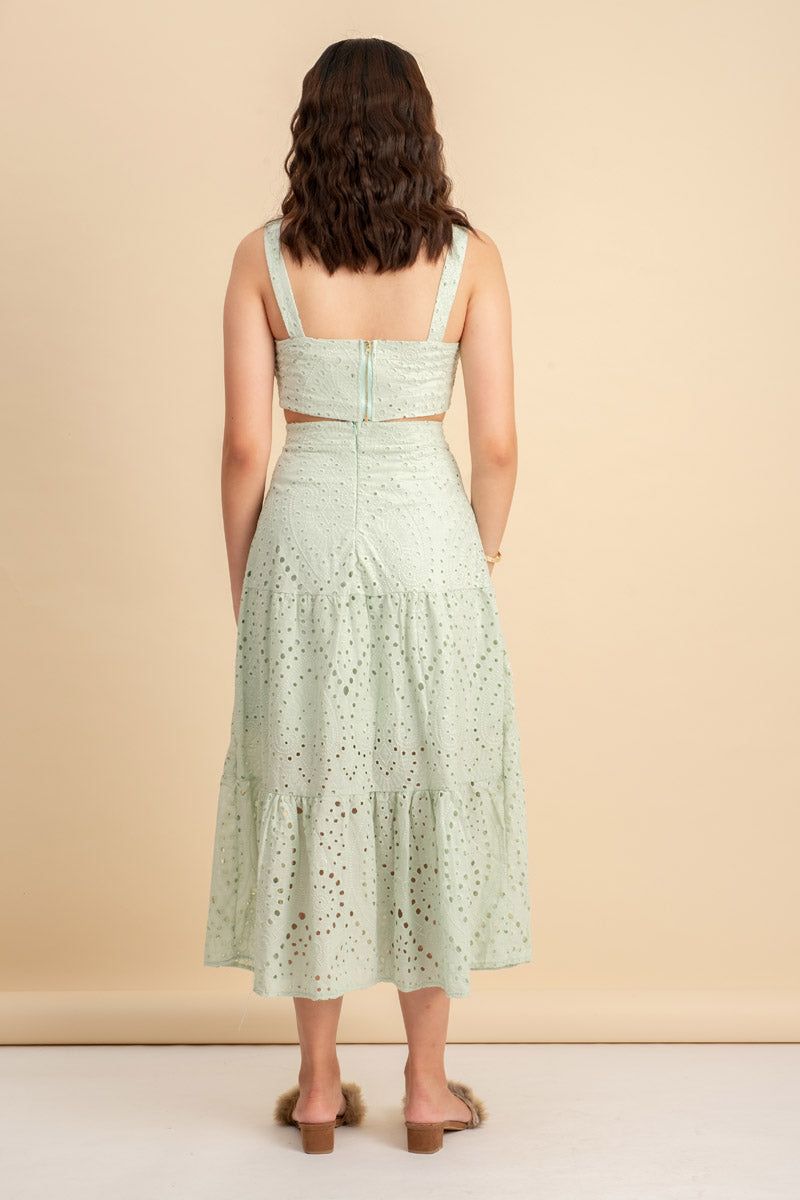 Marie Coord Set in Mint Green
