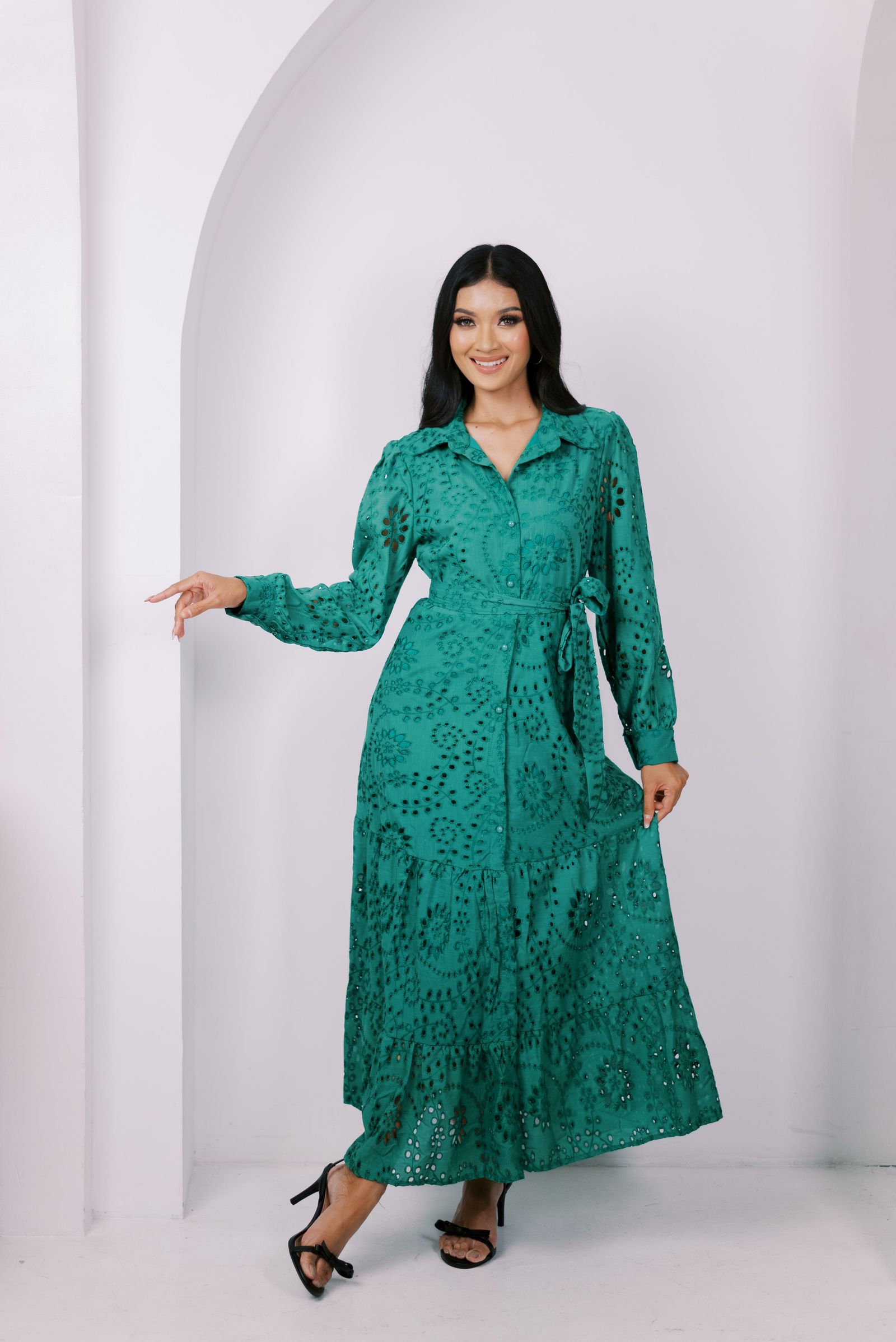 SPECIAL COLLECTION: Taro Eyelet Dress