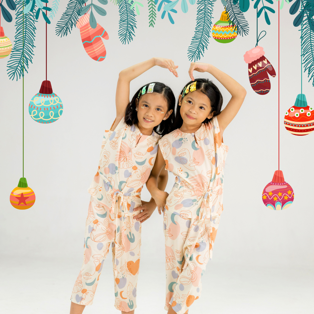 Katzu Kids: Printed Top and Pants