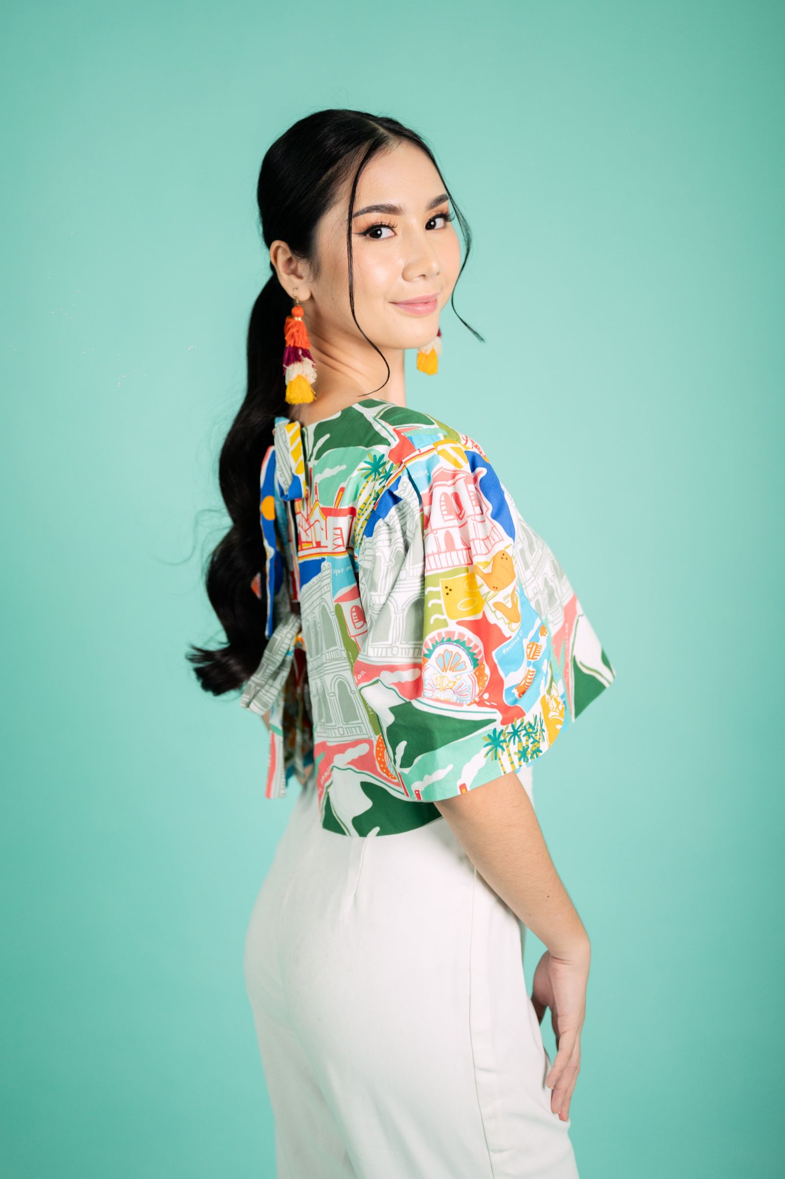 GS Limited Ed Discover Negros Artist Series: Golden Harvest Filipiniana Top