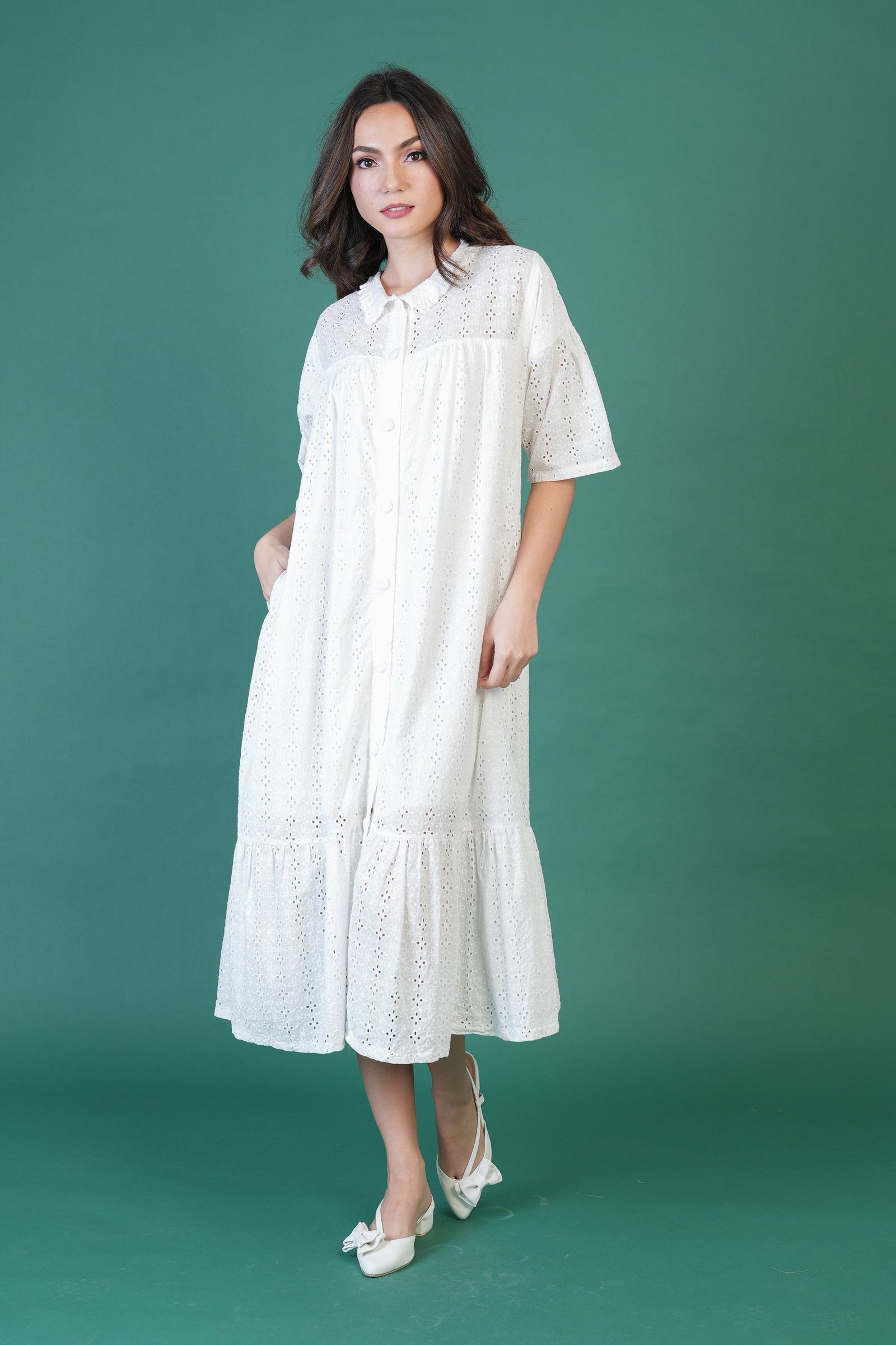 GET SPOTTED SHOP STOCKS  Jenny Whites Collection: New Arianne Premium Eyelet Dress