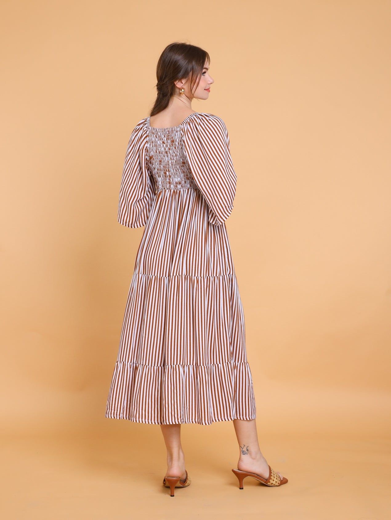 GET SPOTTED SHOP STOCKS Brown Collection: Ladonna Maxi Dress