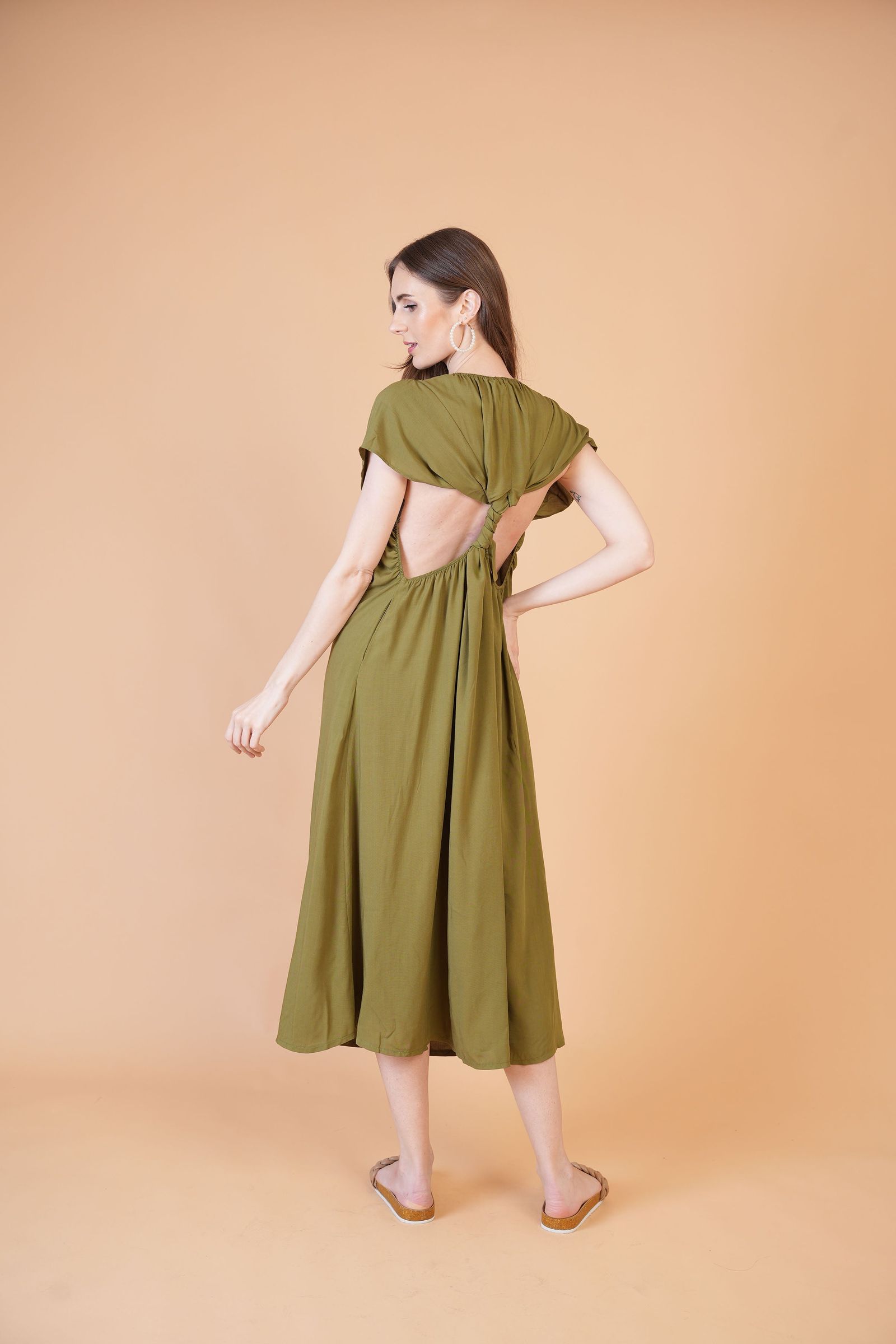 GET SPOTTED SHOP STOCKS Tropics: Marina Backless Dress