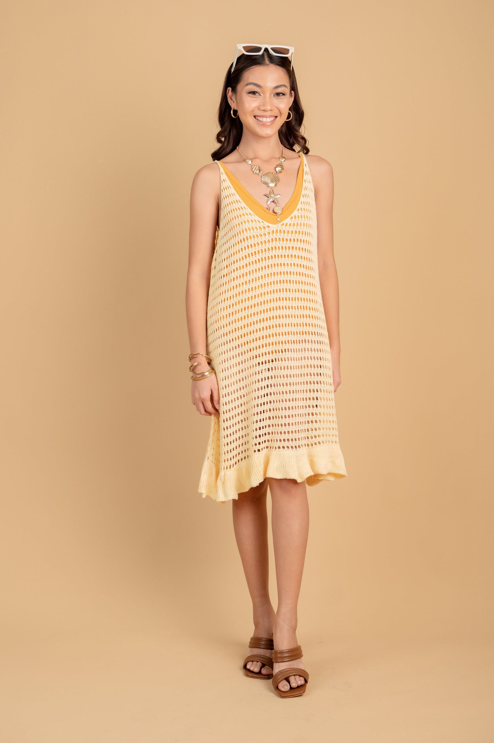 Summer '25: Lakawon Mini Dress in Buttery Yellow