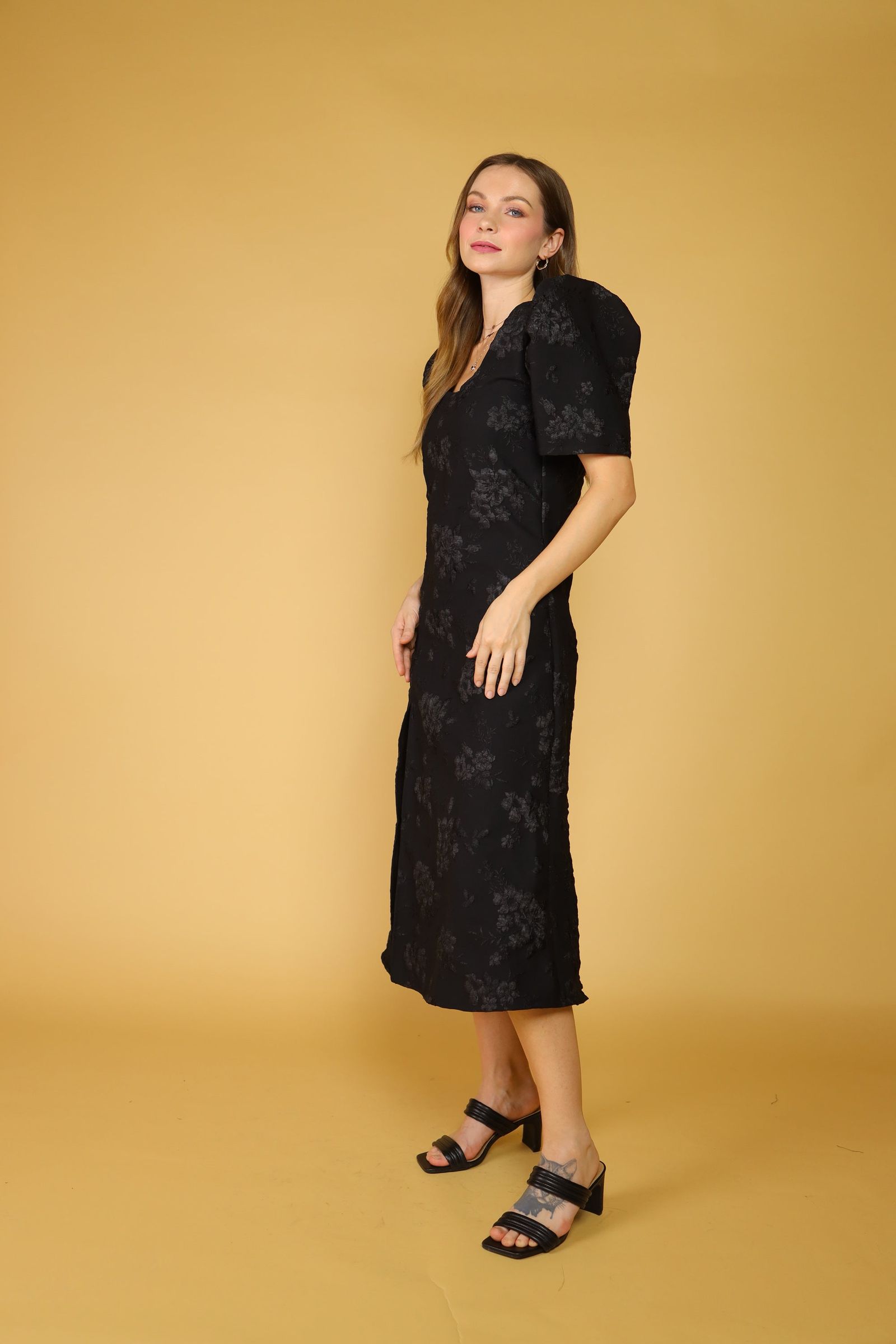 Maud London x Get Spotted: Ressa in Black Jacquard