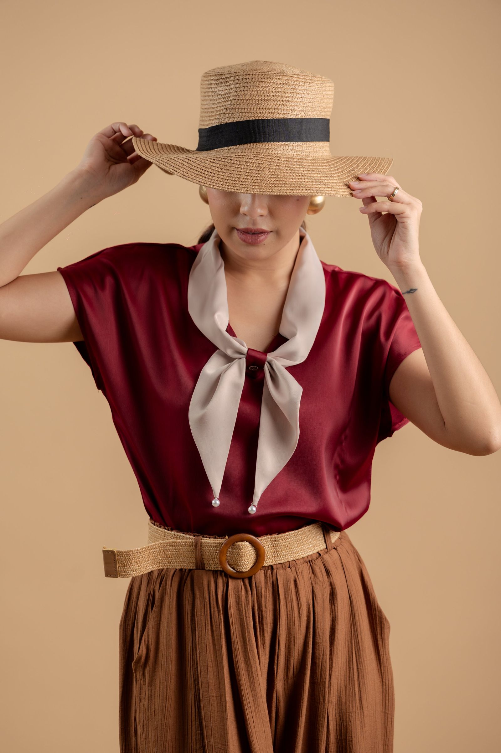 After Six Collection: Salome Scarf Top